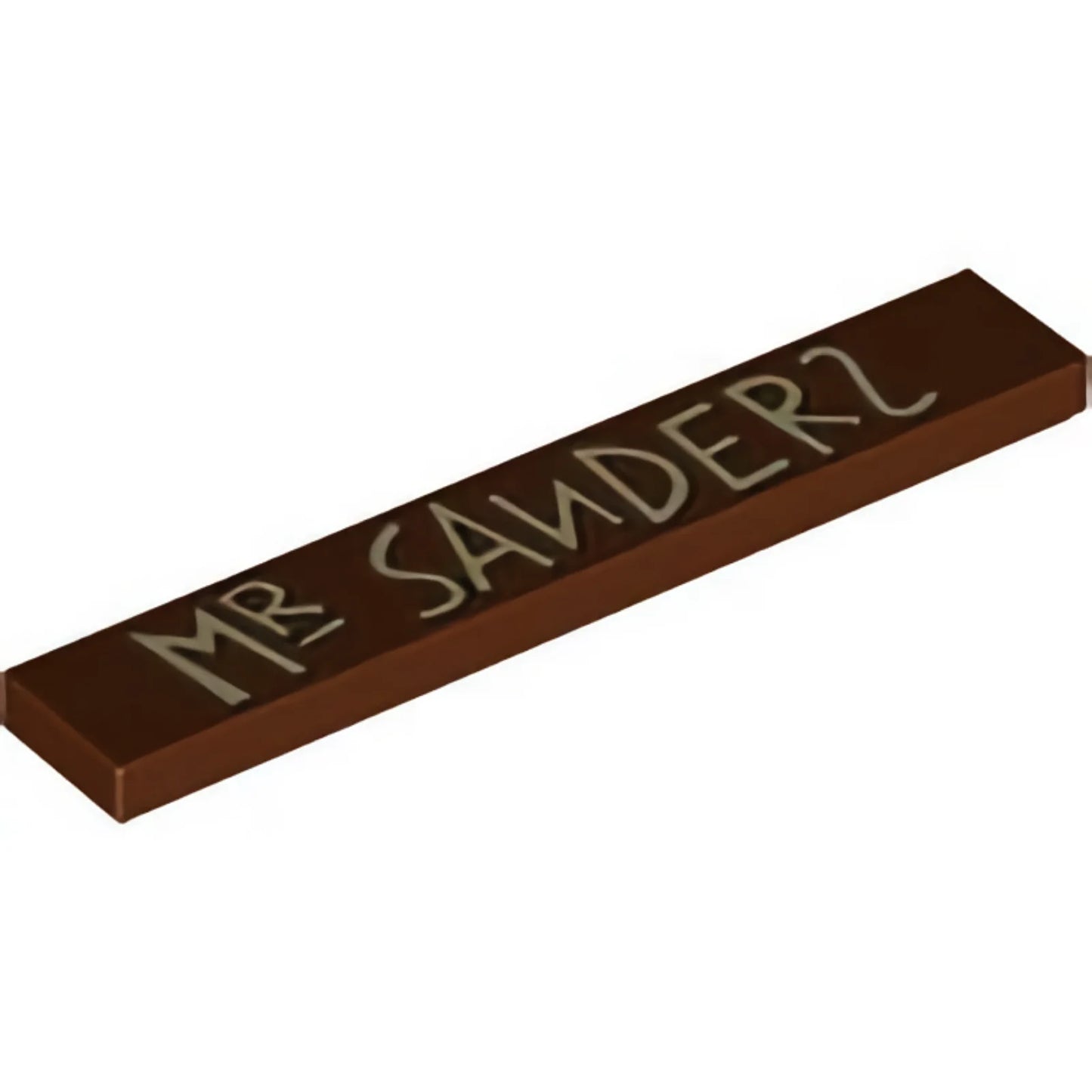 Part 6636pb270 - Tile 1 x 6 with 'MR SANDERS' Pattern