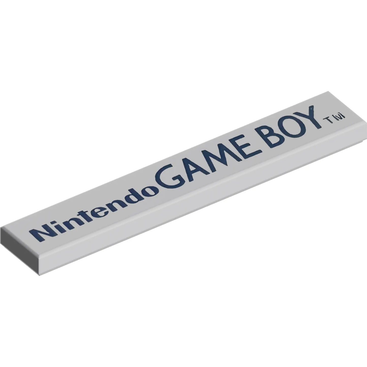 Part 6636pb382 - Tile 1 x 6 with Dark Blue 'Nintendo GAME BOY' Pattern
