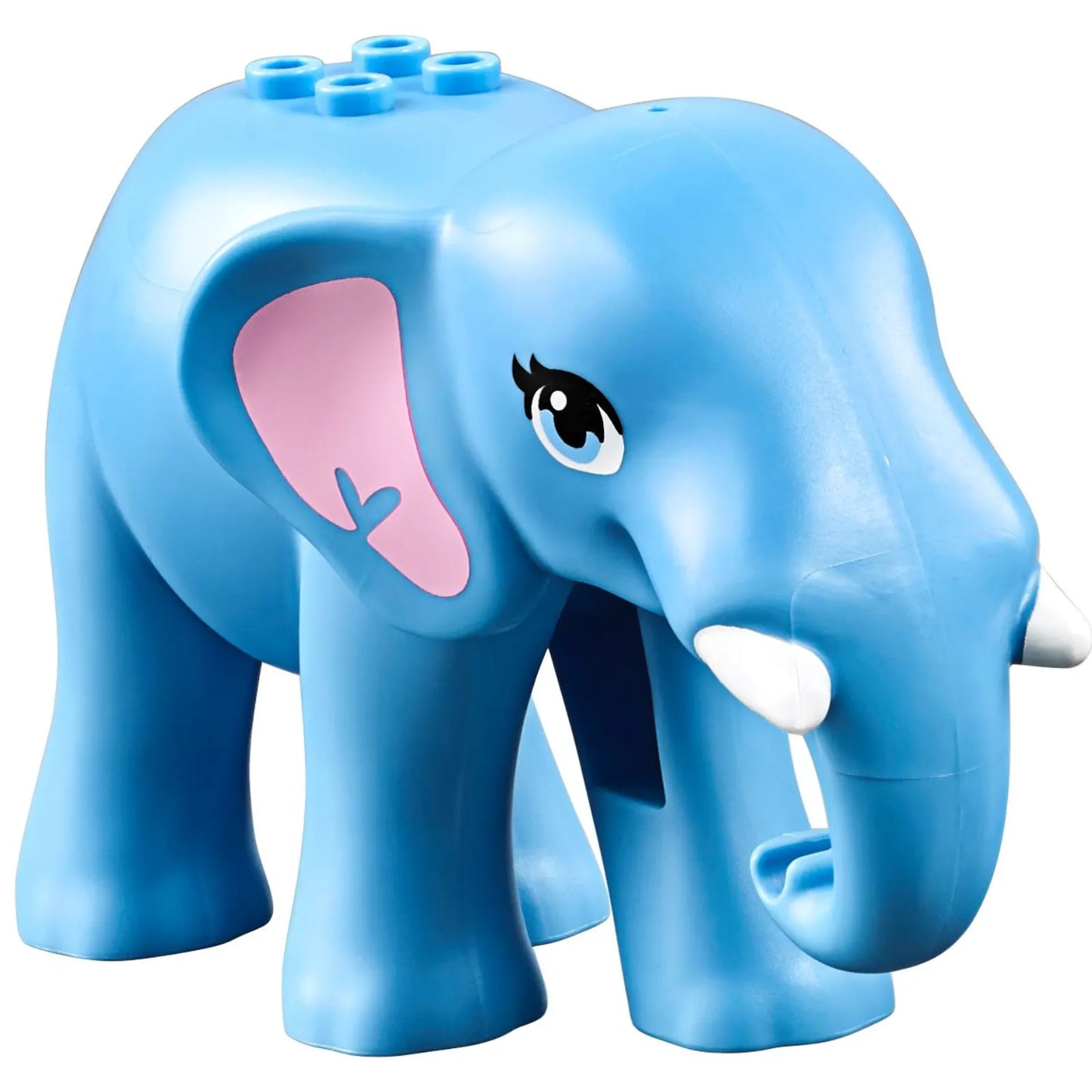 Part 67419pb01 - Elephant, Friends with Bright Pink Ears, White Tusks and Bright Light Blue Eyes Pattern