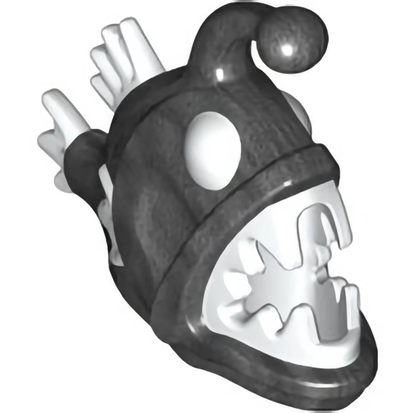Part 67471pb02 - Anglerfish with Molded White Eyes, Fins, and Teeth Pattern