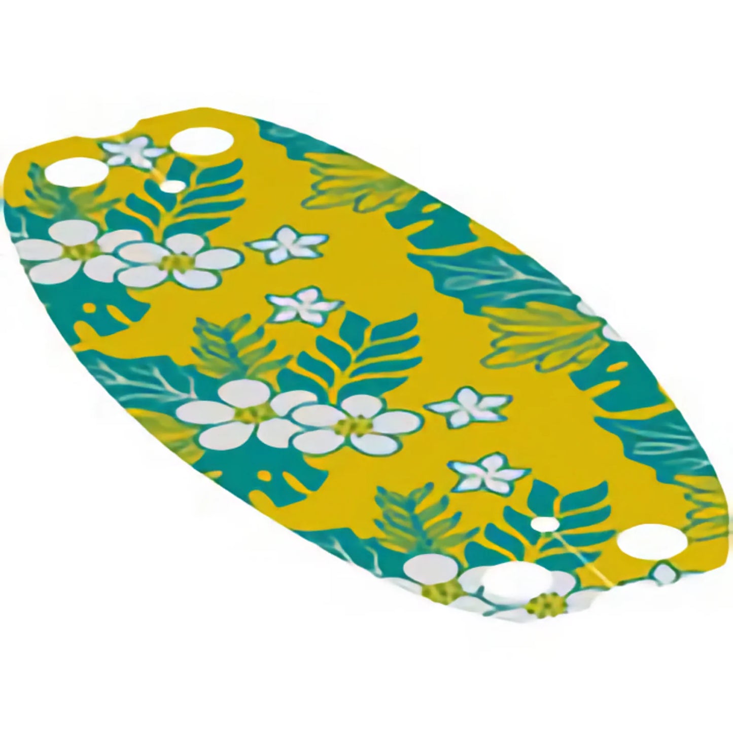 Part 68043 - Cloth Hammock Oval 10 x 5 with Flowers and Leaves on Yellow Background Pattern