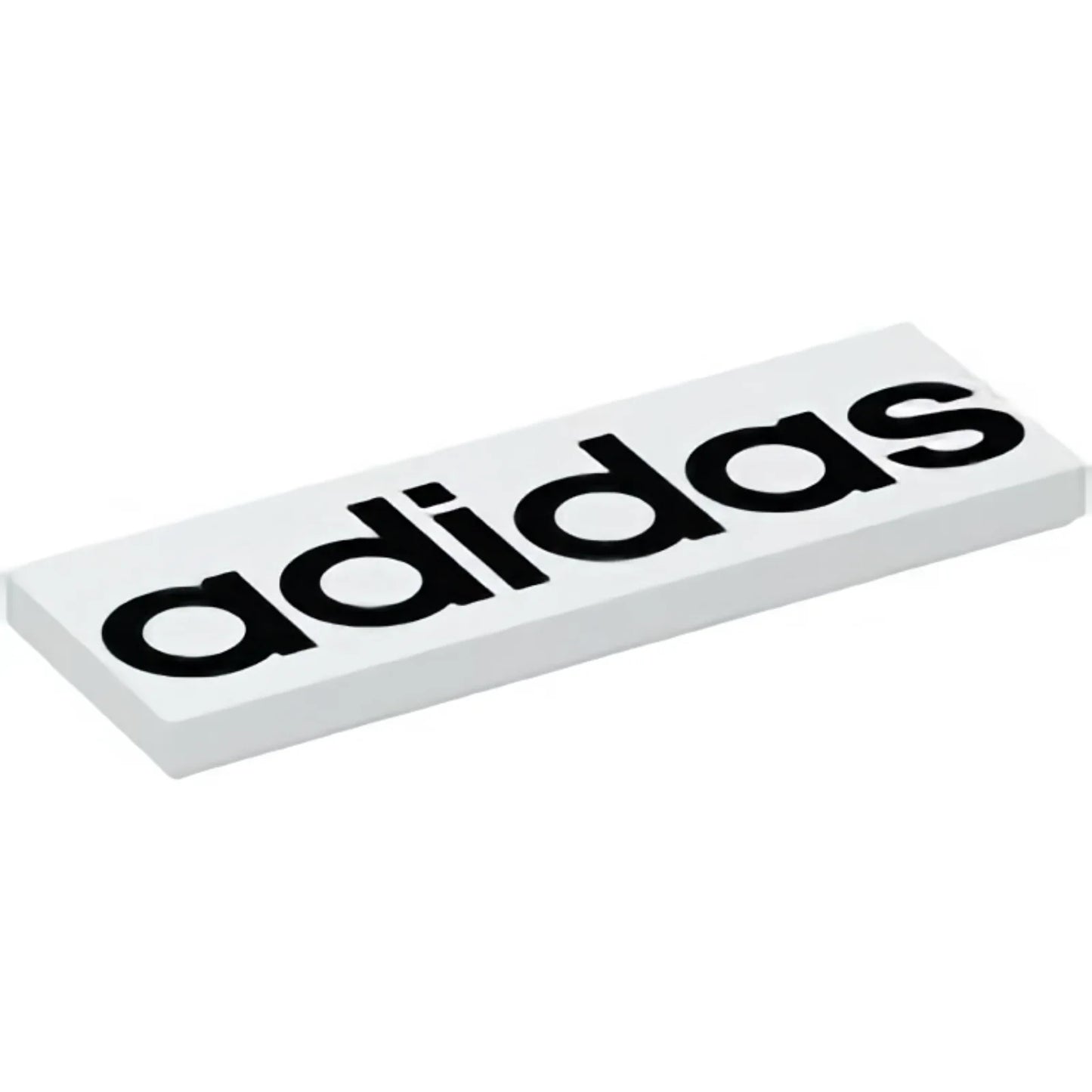 Part 69729pb007 - Tile 2 x 6 with Black 'adidas' Pattern