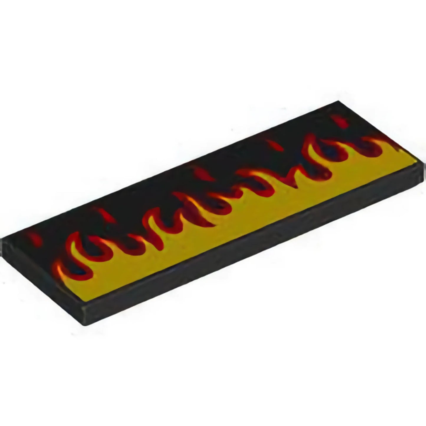 Part 69729pb096 - Tile 2 x 6 with Red and Yellow Flames Pattern