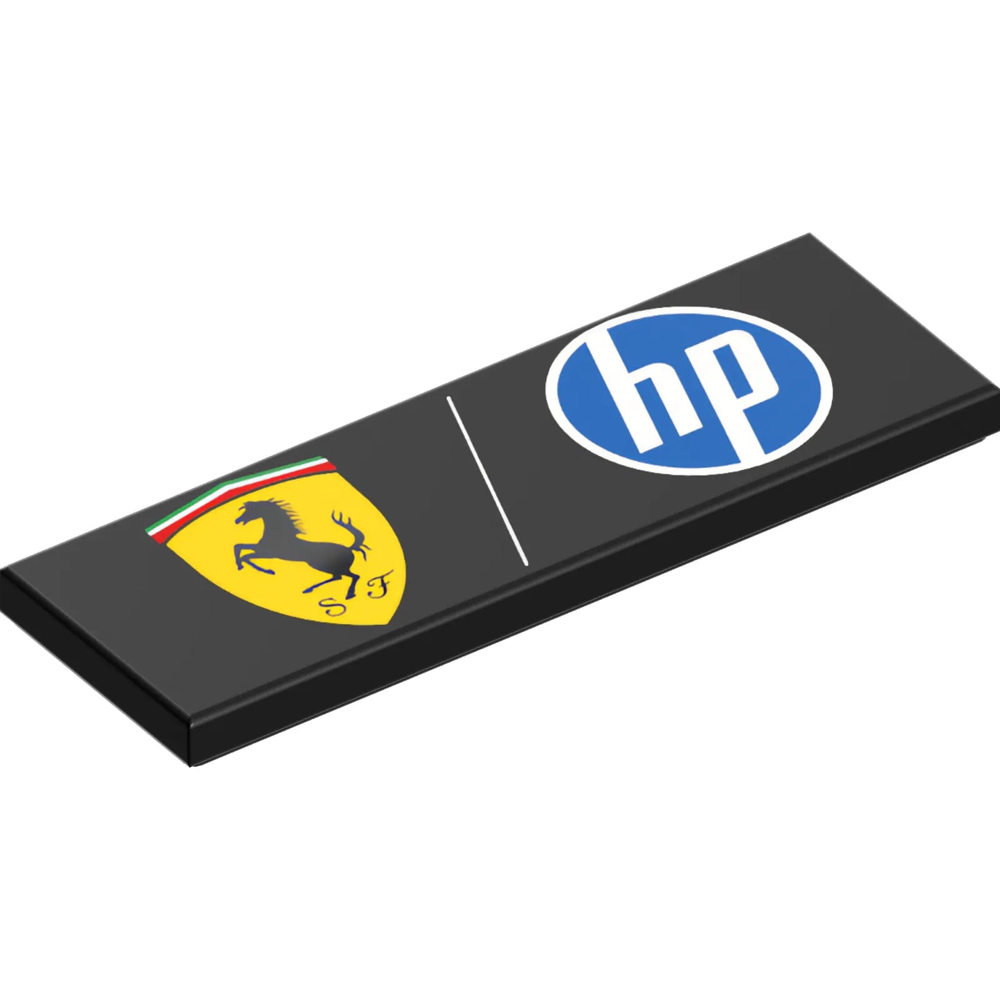 Part 69729pb246 - Tile 2 x 6 with Ferrari and 'hp' Logos Pattern
