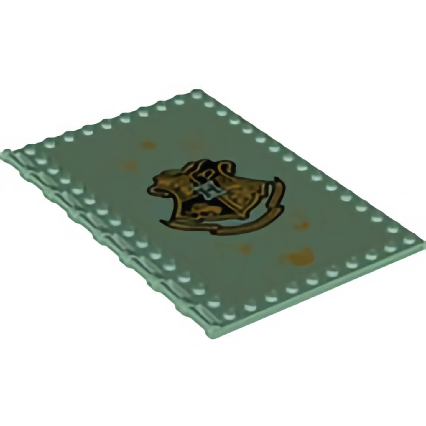 Part 69934pb002 - Tile, Modified 10 x 16 with Studs on Edges and Bar Handles with Hogwarts Potions Class Pattern