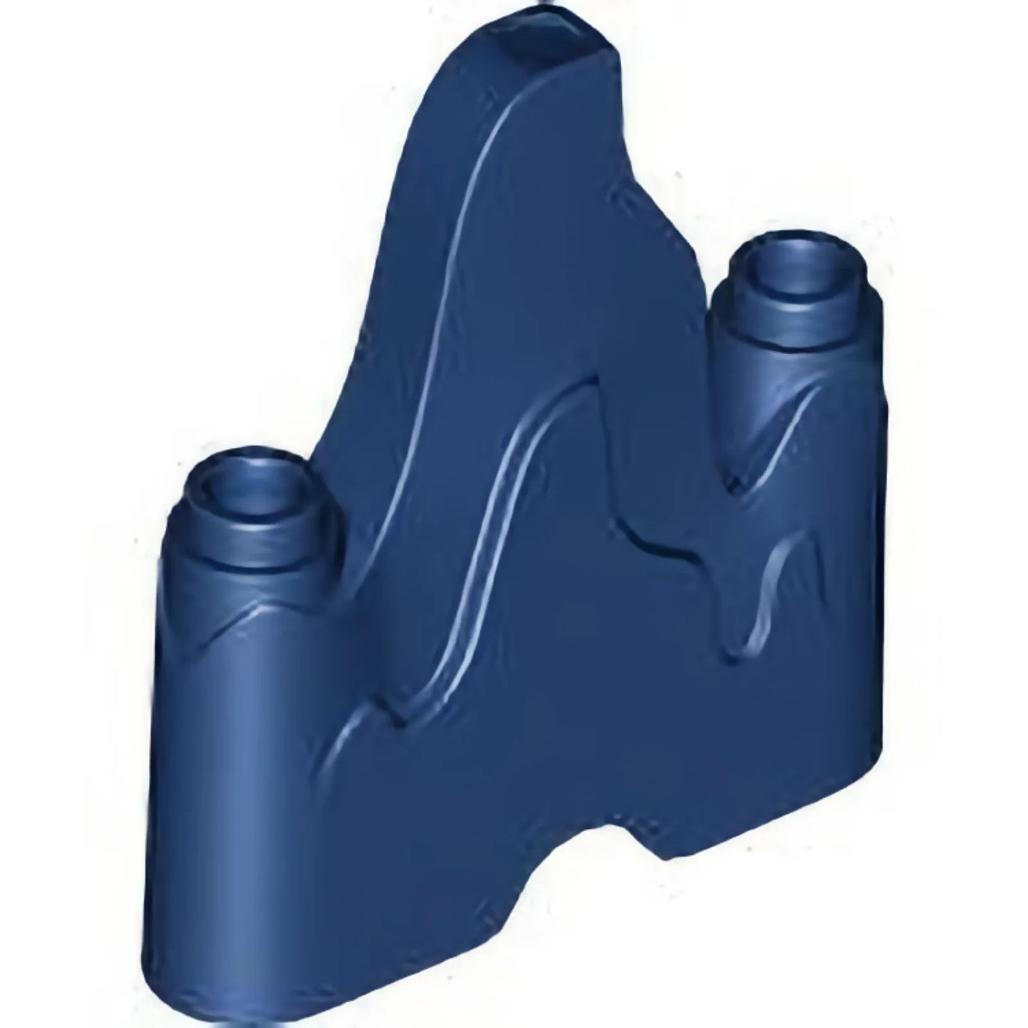 Part 70880 - Wave Rounded 1 x 4 with 2 Studs on Ends (Flame, Rock)