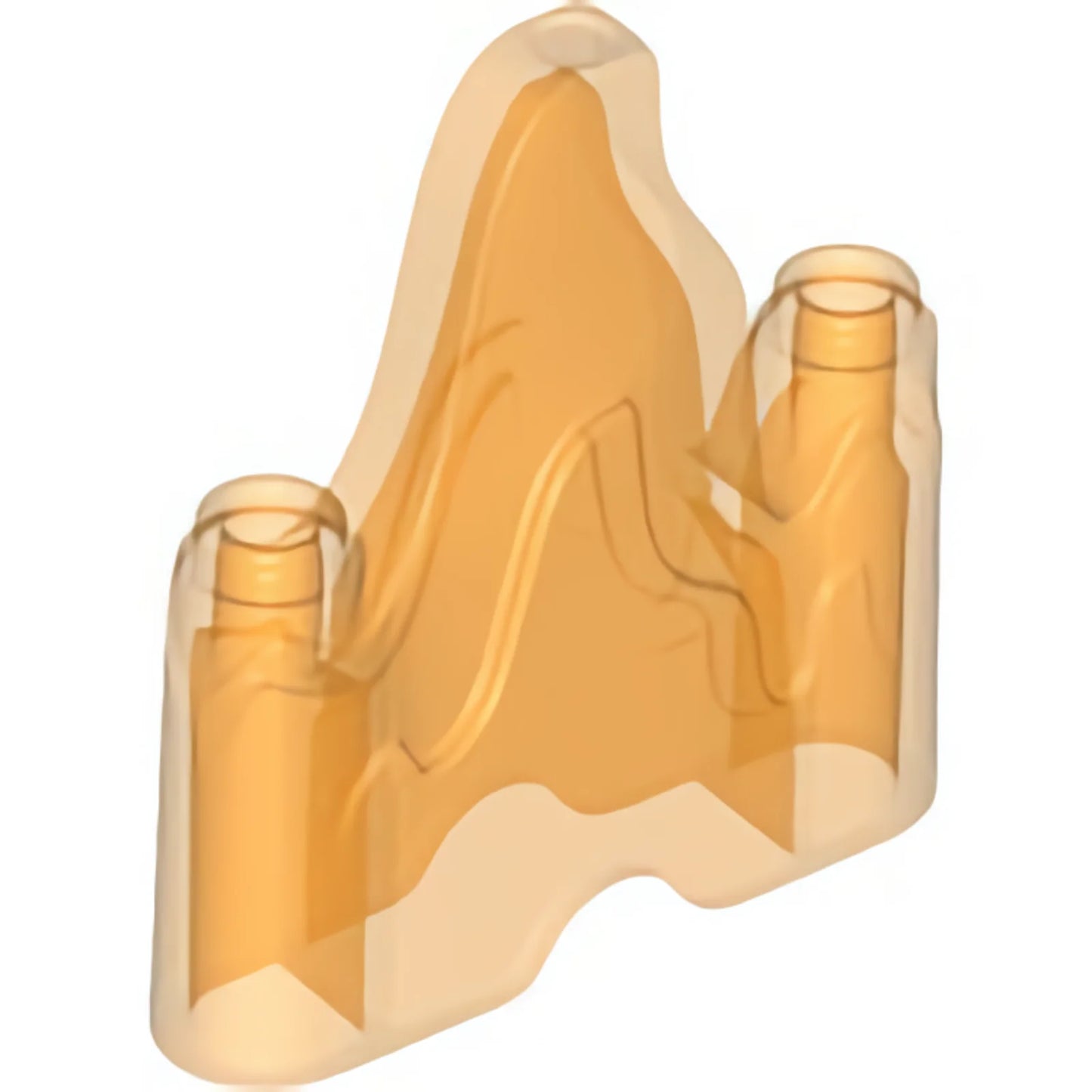 Part 70880 - Wave Rounded 1 x 4 with 2 Studs on Ends (Flame, Rock)