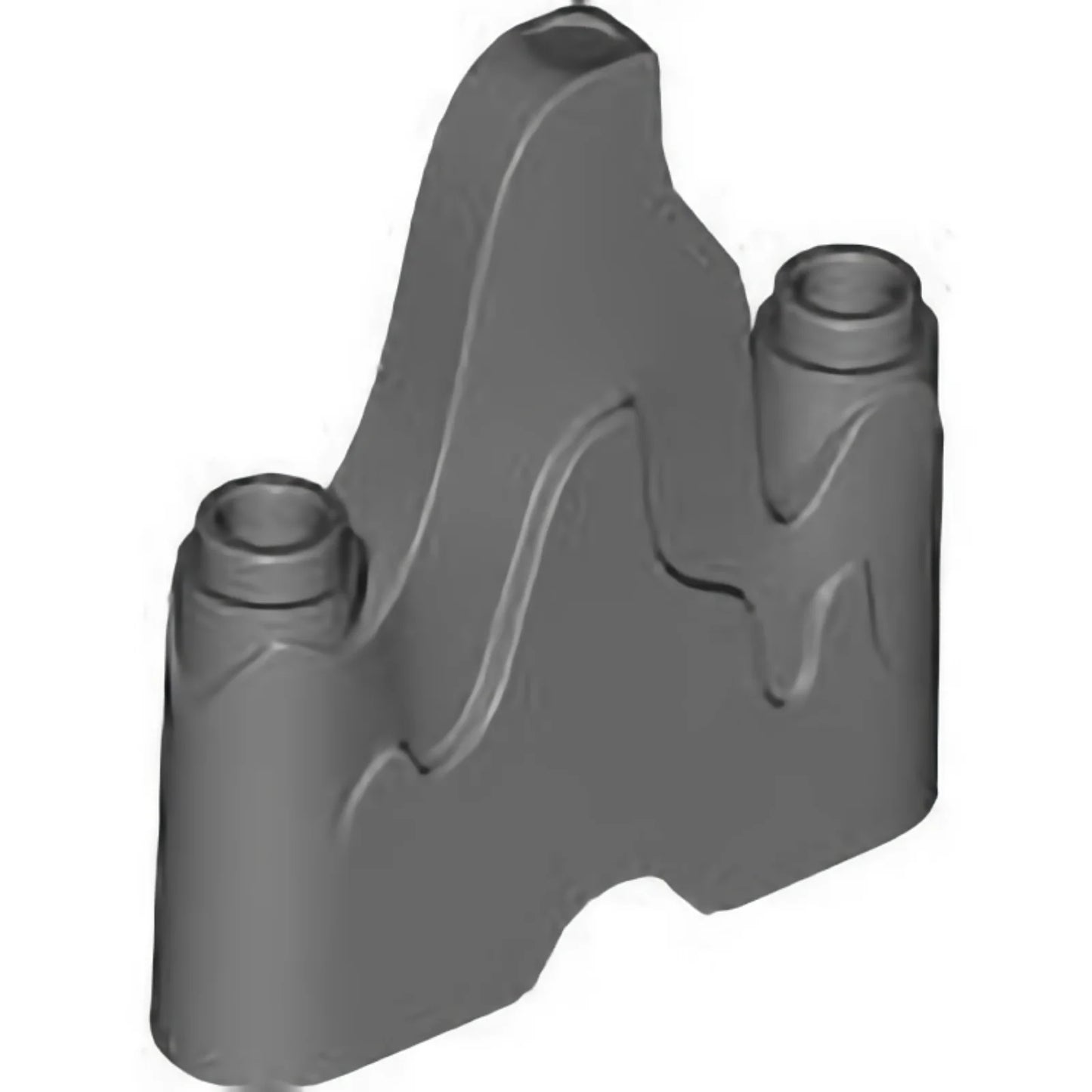 Part 70880 - Wave Rounded 1 x 4 with 2 Studs on Ends (Flame, Rock)