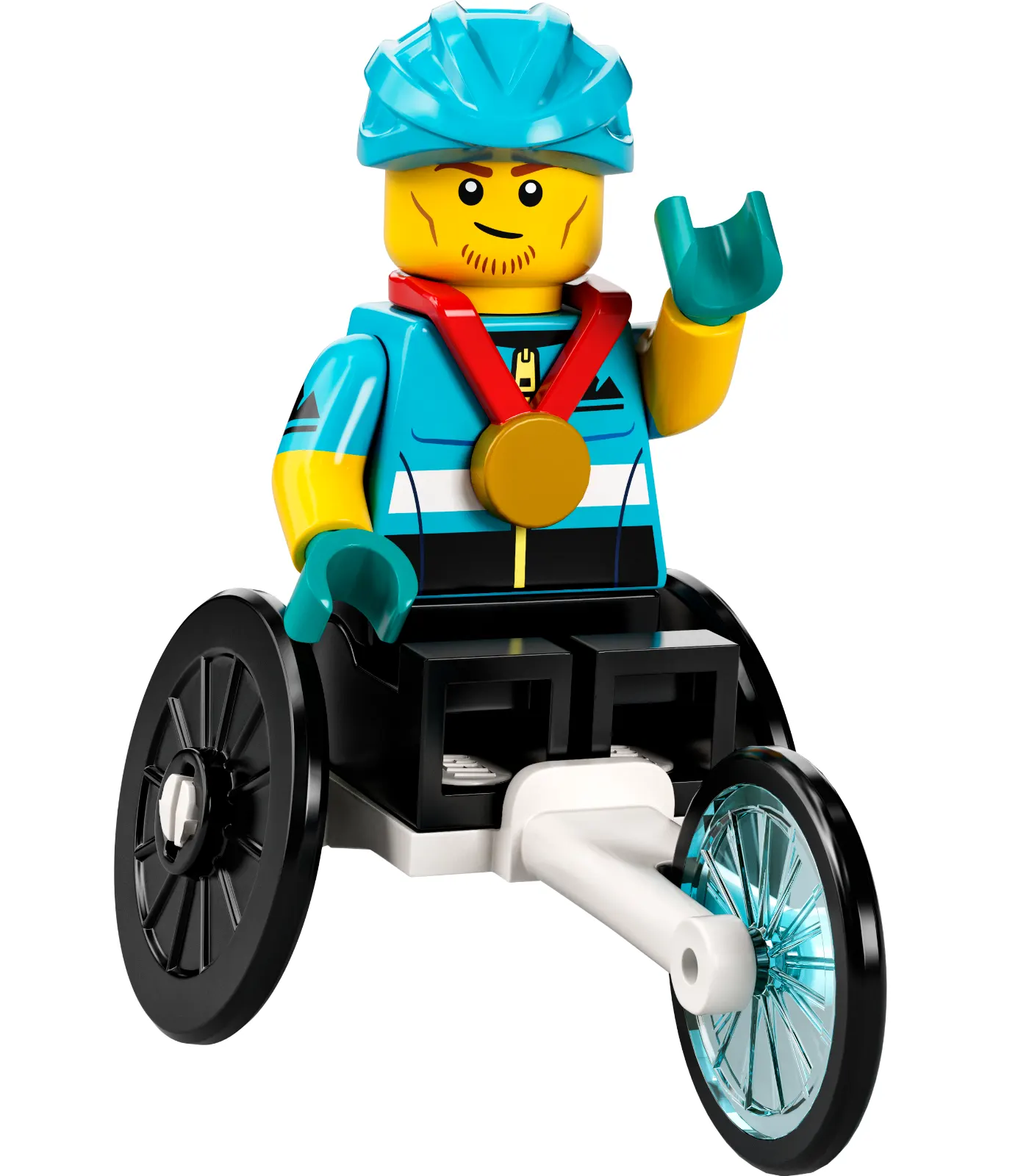 Set col22-12 - Wheelchair Racer, Series 22 (Complete Set with Stand and Accessories)