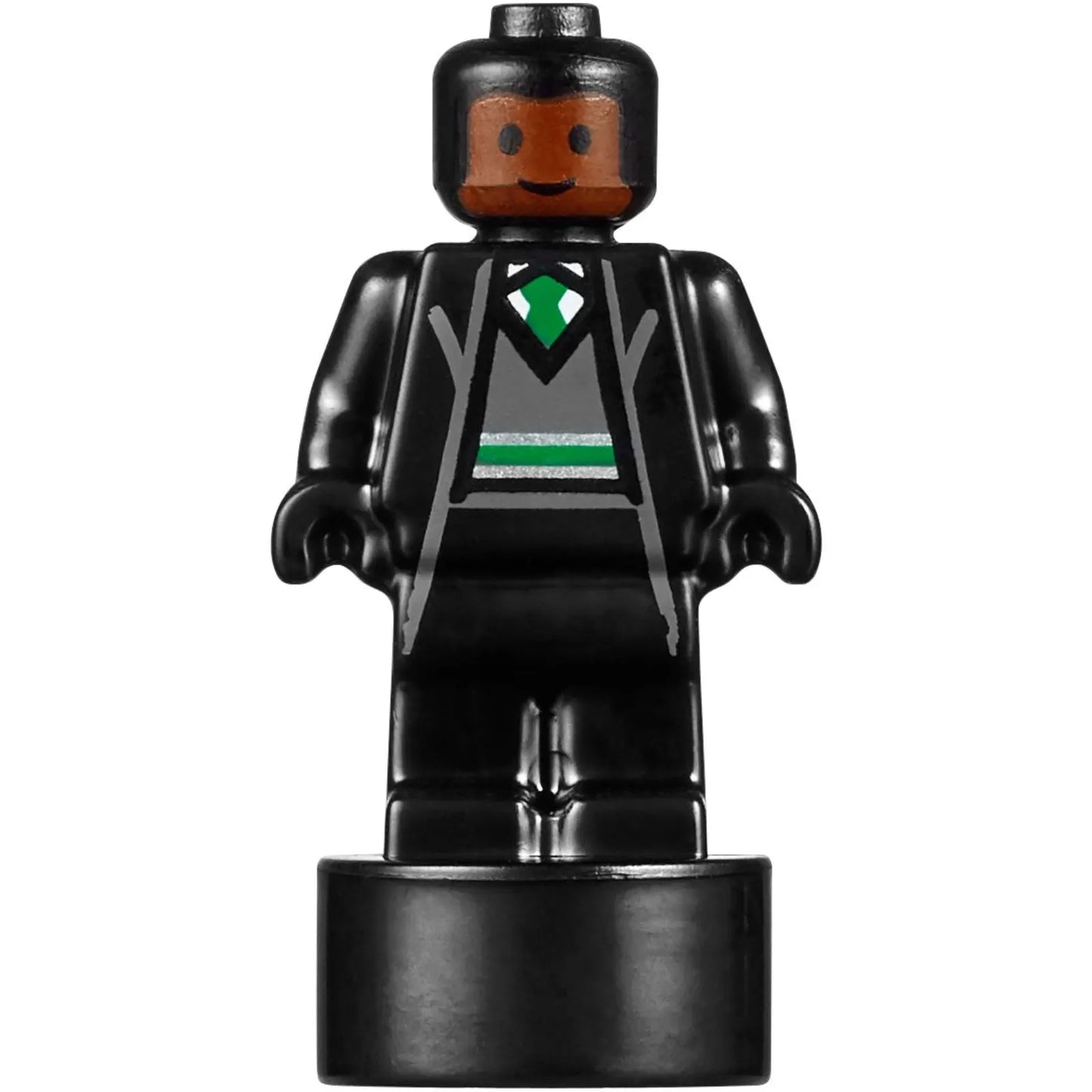 Minifig 90398pb037 - Slytherin Student Statuette / Trophy #2, Reddish Brown Face