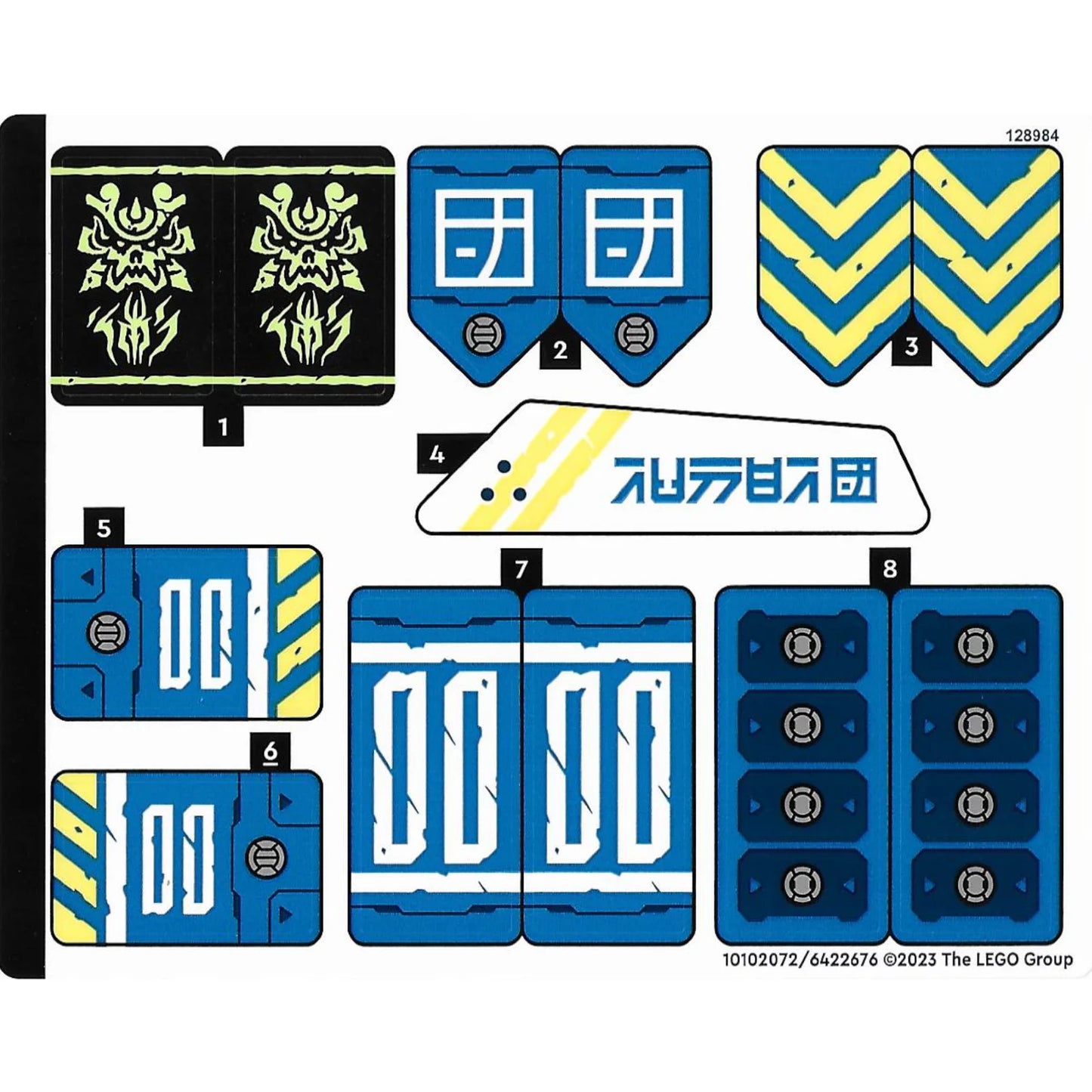 Part 71785stk01 - Sticker Sheet for Set 71785 - (10102072/6422676)