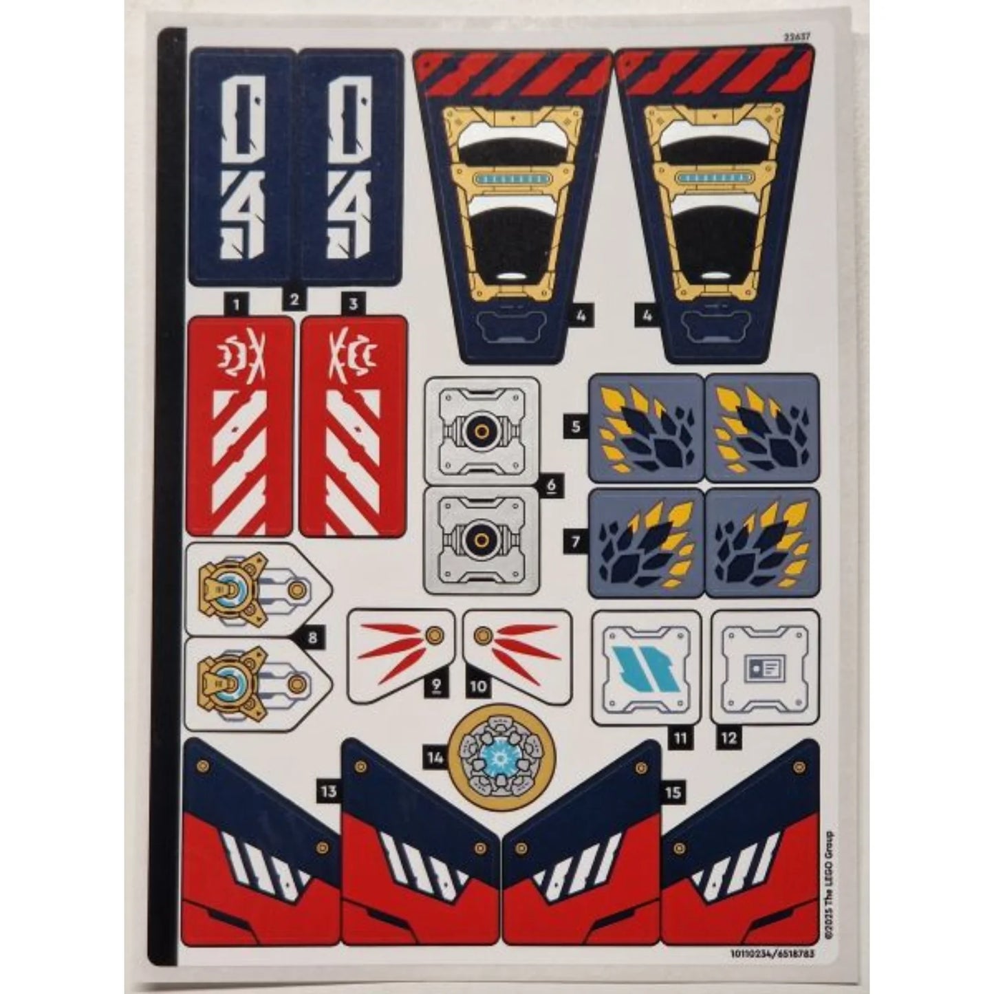 Part 71834stk01 - Sticker Sheet for Set 71834 - (10110234/6518783)