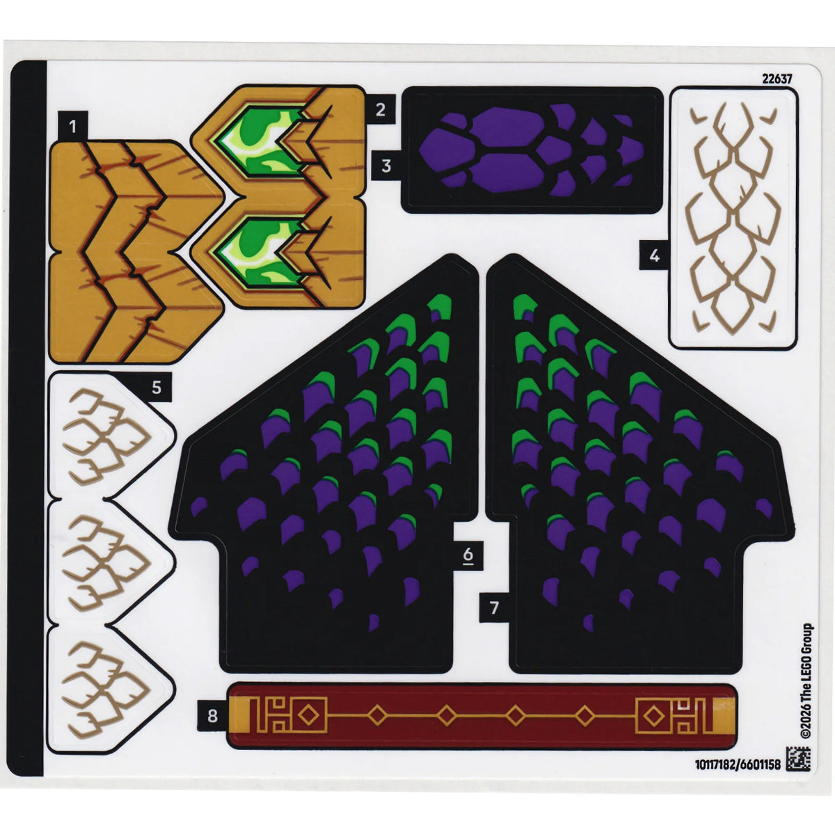 Part 71872stk01 - Sticker Sheet for Set 71872 - (10117182/6601158)