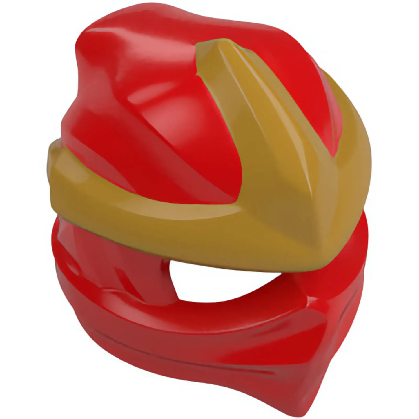 Part 7554pb01 - Minifigure, Headgear Ninjago Wrap Type 11 with Molded Large Pearl Gold 3 Point Emblem Pattern