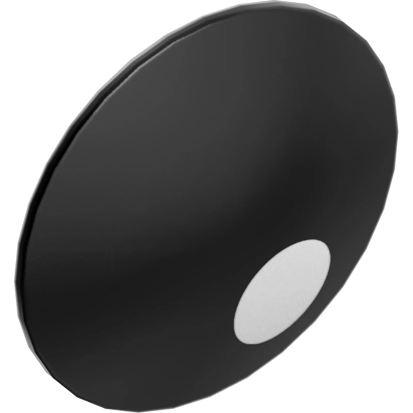 Part 75902pb39L - Minifigure, Shield Circular / Round Convex Face with White Circle Glint Pattern Model Left Side (Pokémon Pikachu Eye)