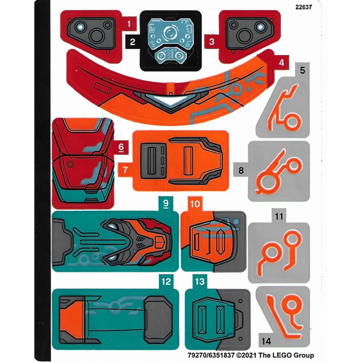 Part 76194stk01 - Sticker Sheet for Set 76194 - (79270/6351837)