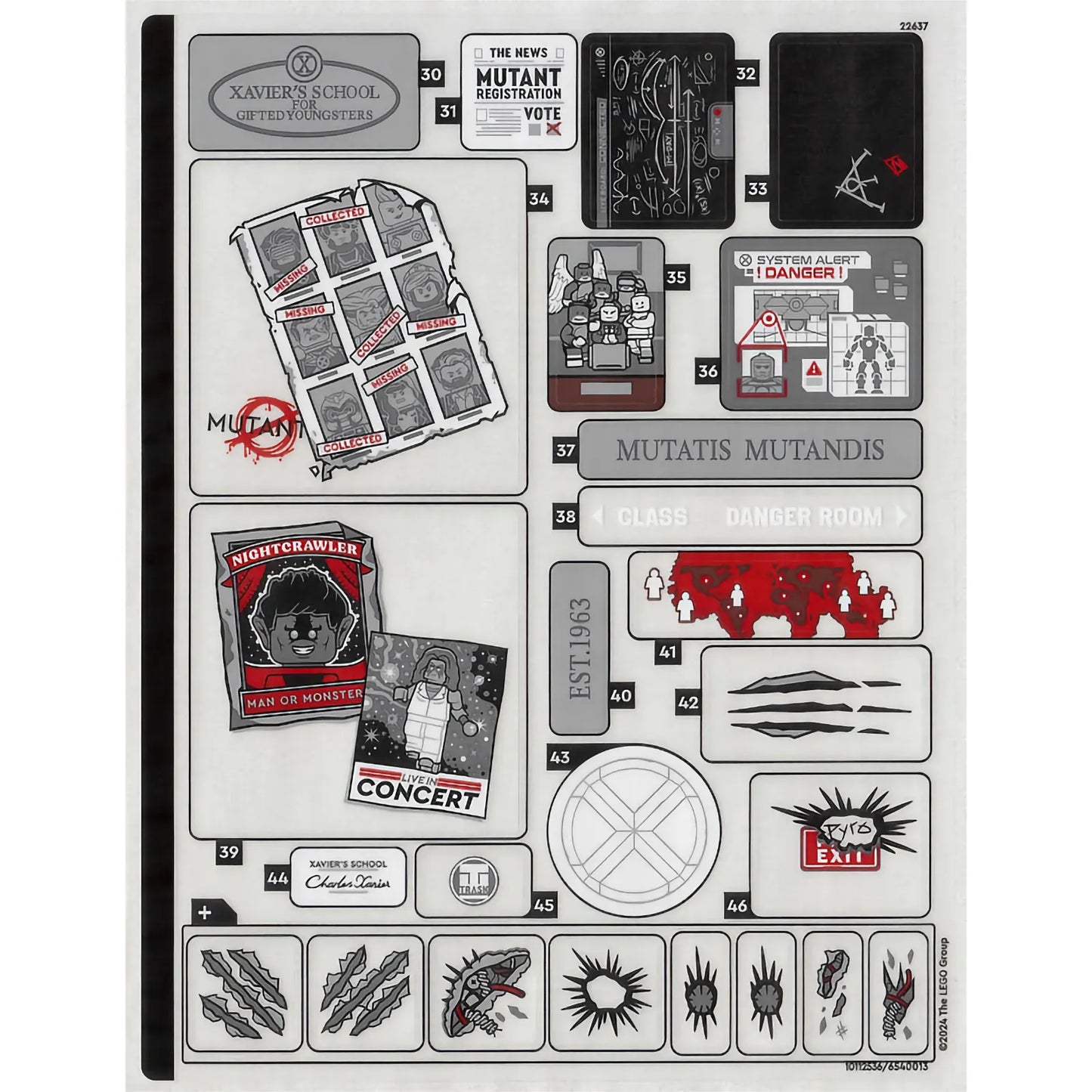 Part 76294stk02 - Sticker Sheet for Set 76294, Sheet 2 - (10112536/6540013)