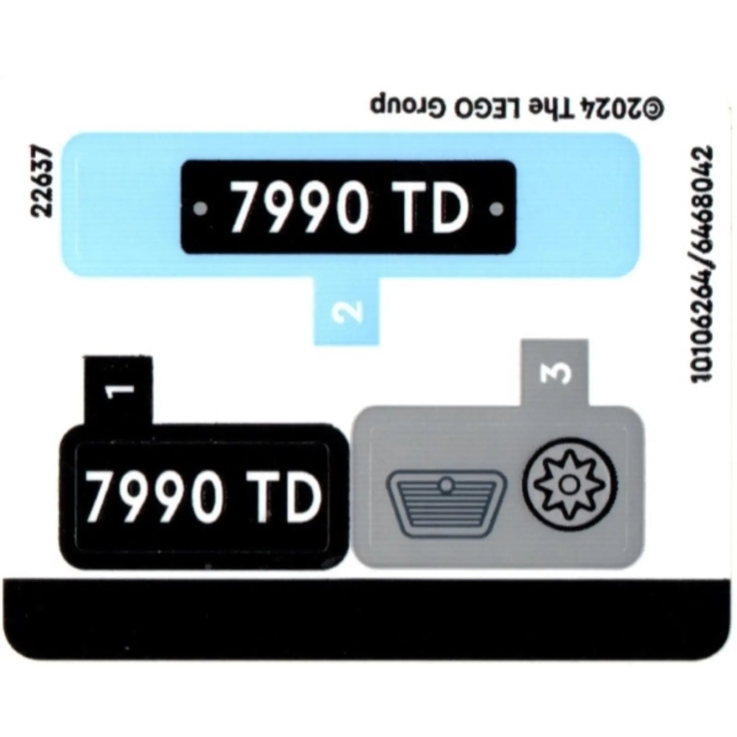 Part 76424stk01 - Sticker Sheet for Set 76424 - (10106264/6468042)