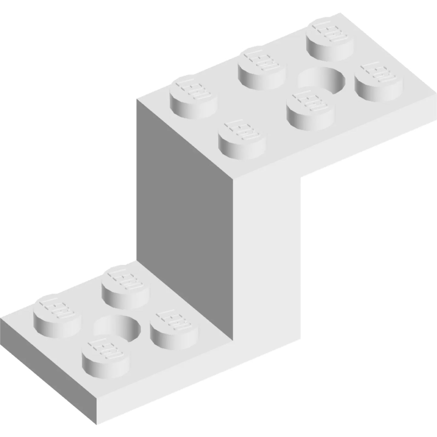 Part 76766 - Bracket 5 x 2 x 2 1/3 with 2 Holes and Bottom Stud Holder