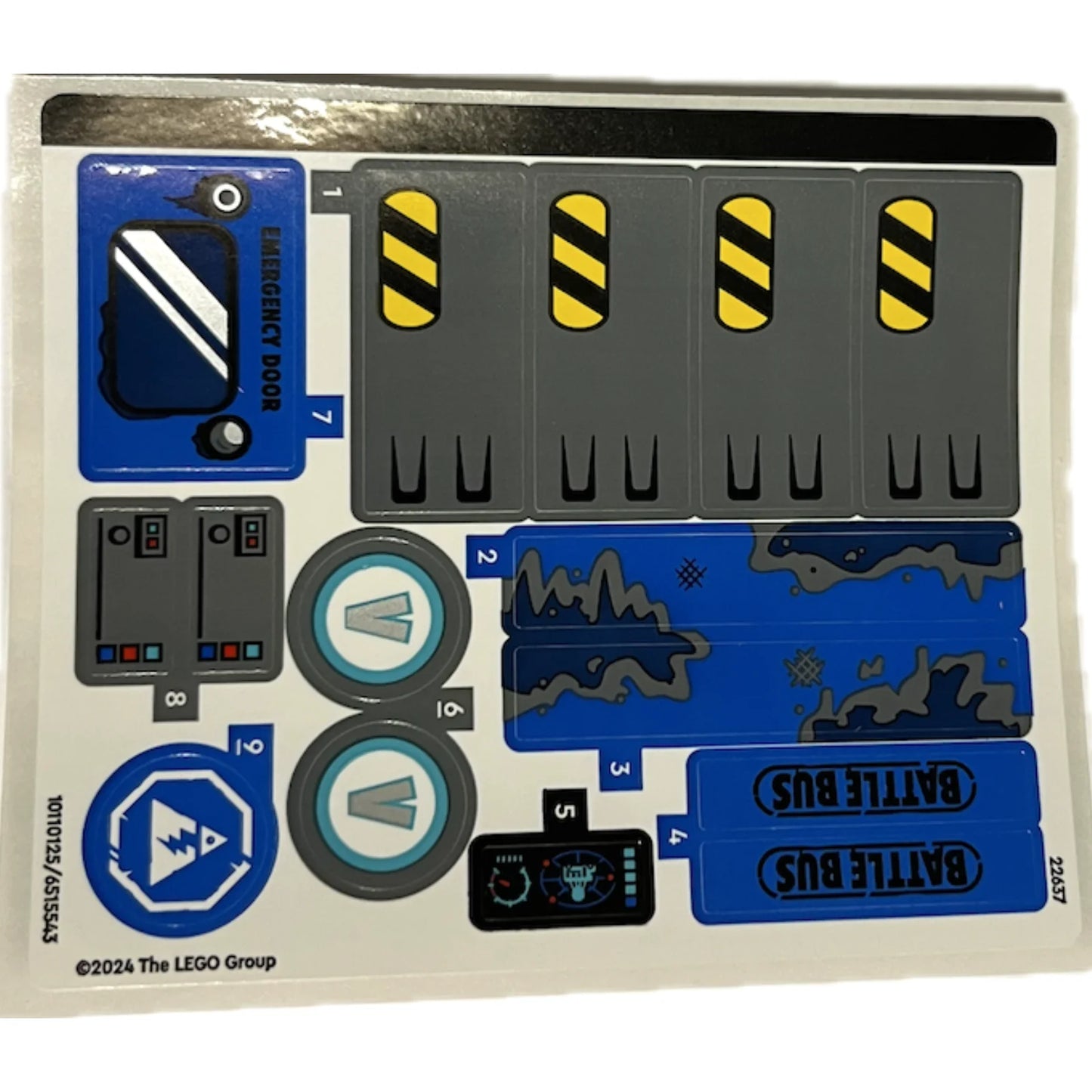 Part 77073stk01 - Sticker Sheet for Set 77073 - (10110125/6515543)