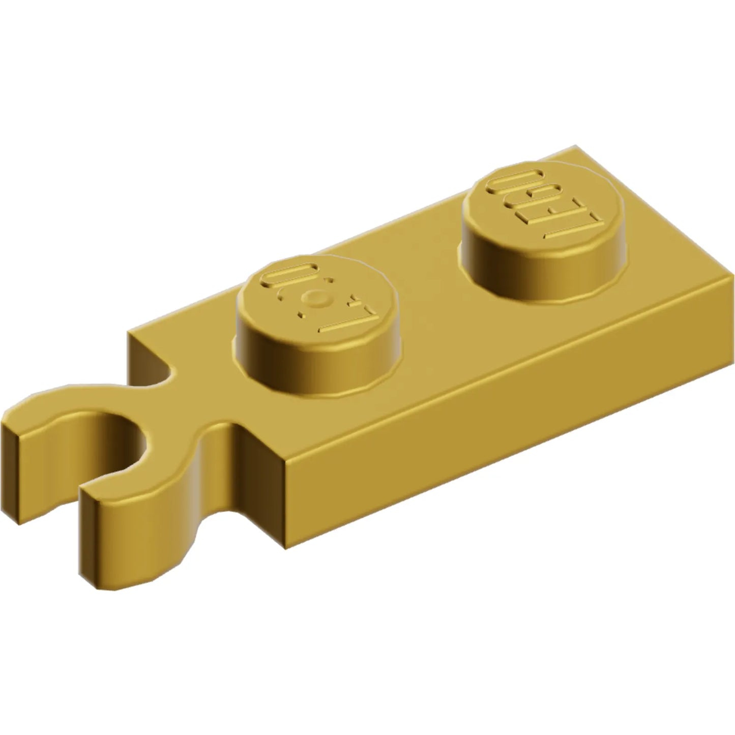 Part 78256 - Plate, Modified 1 x 2 with Clip on End (Vertical Grip)