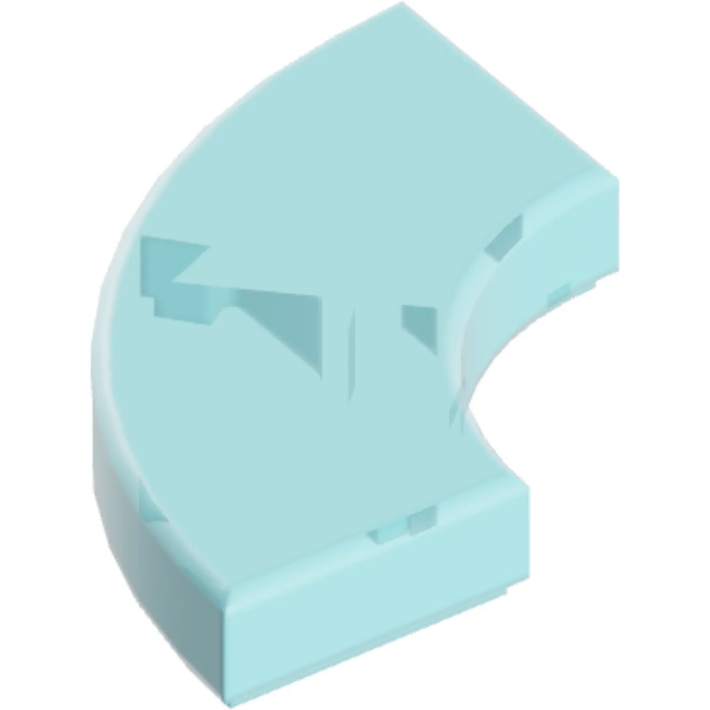 Part 7836 - Tile, Round Corner 2 x 2 Macaroni with Bottom Stud Holder