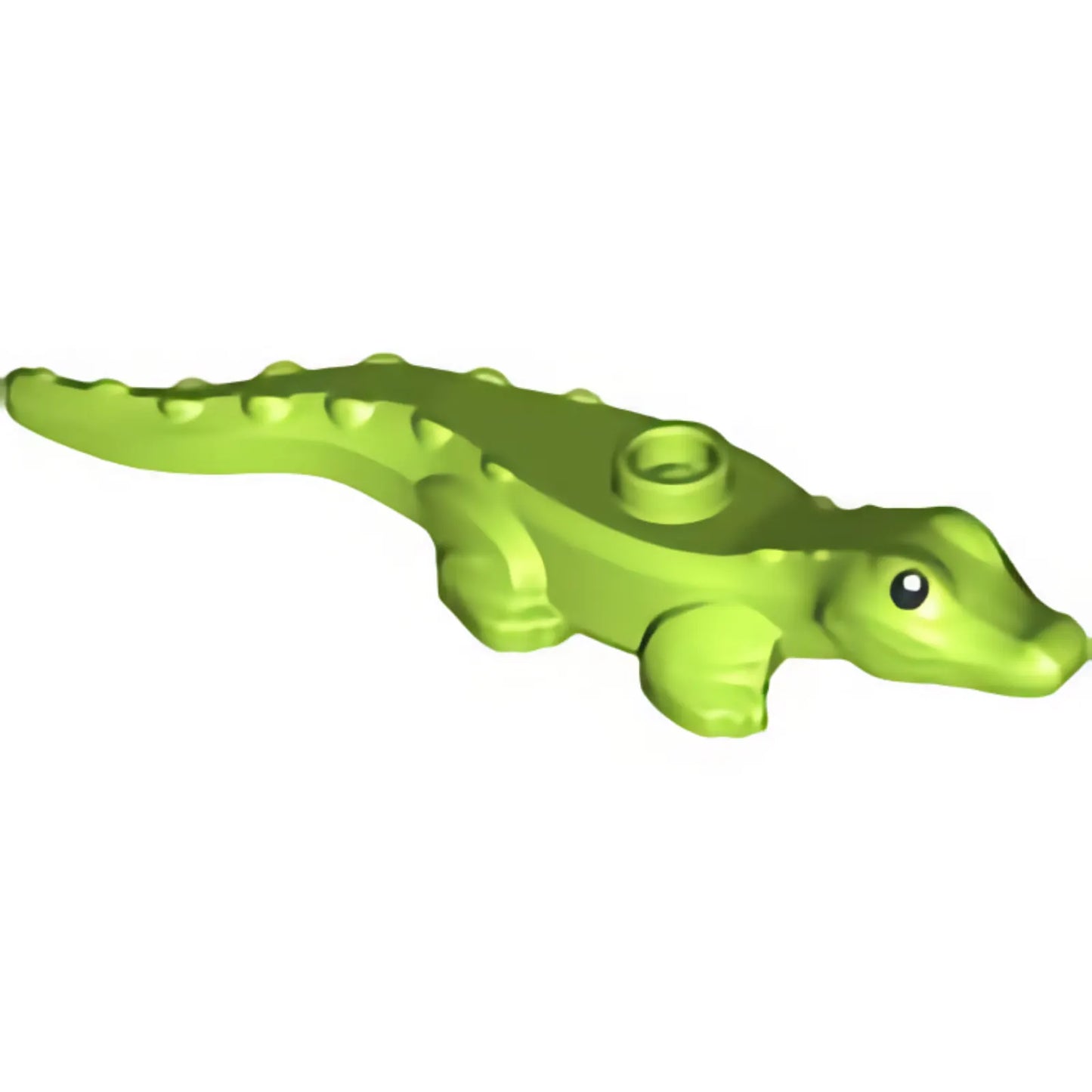 Part 78532pb02 - Alligator / Crocodile Baby Hatchling with Black Eyes and White Pupils Pattern