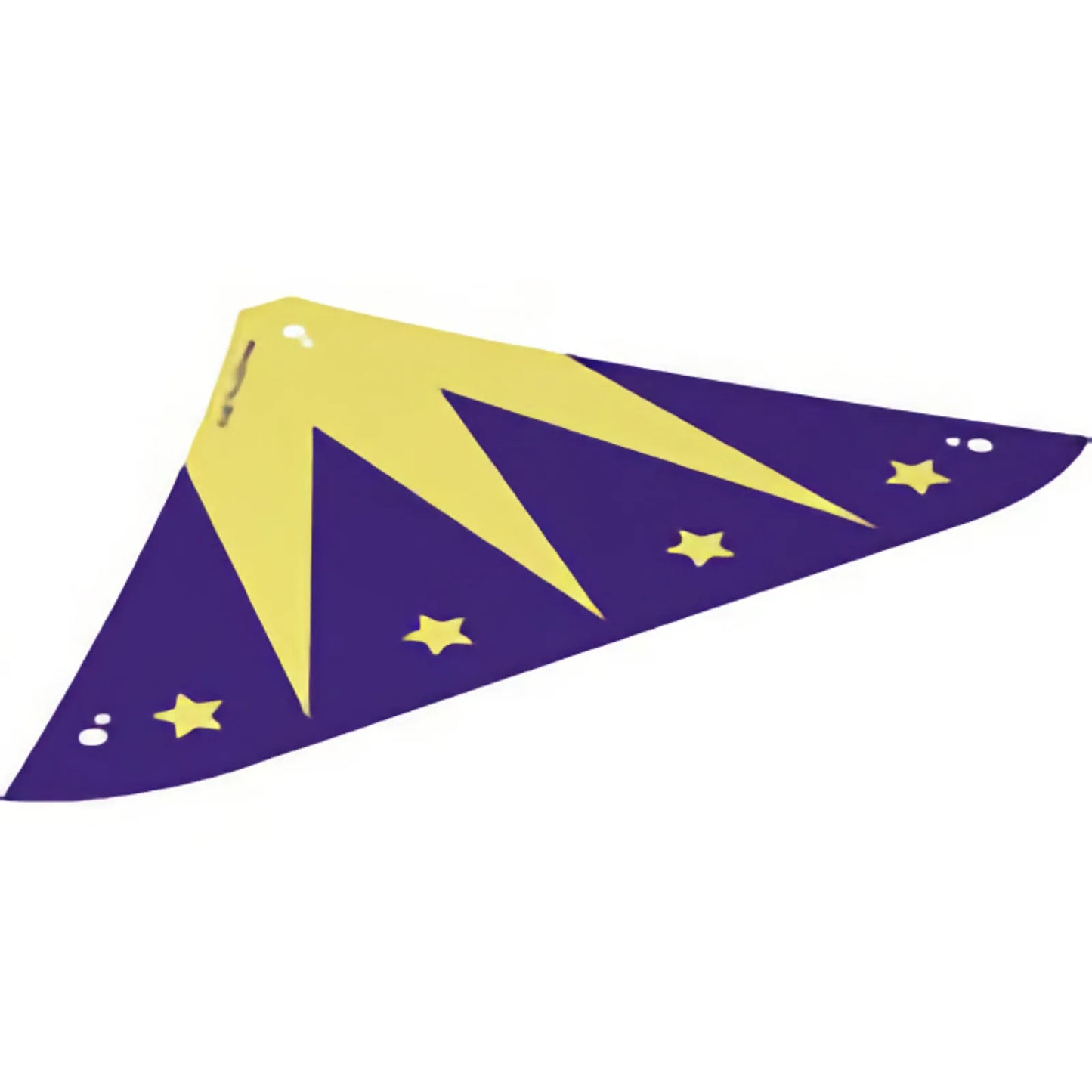 Part 79303 - Cloth Tent / Roof Wide with Dark Purple and Bright Light Yellow Zigzag and Stars Pattern