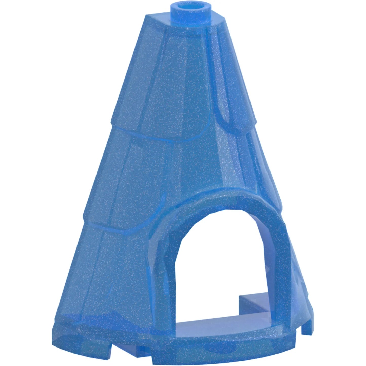 Part 80029 - Tower Roof 2 x 4 x 4 Half Cone Shaped with Roof Tiles and Window