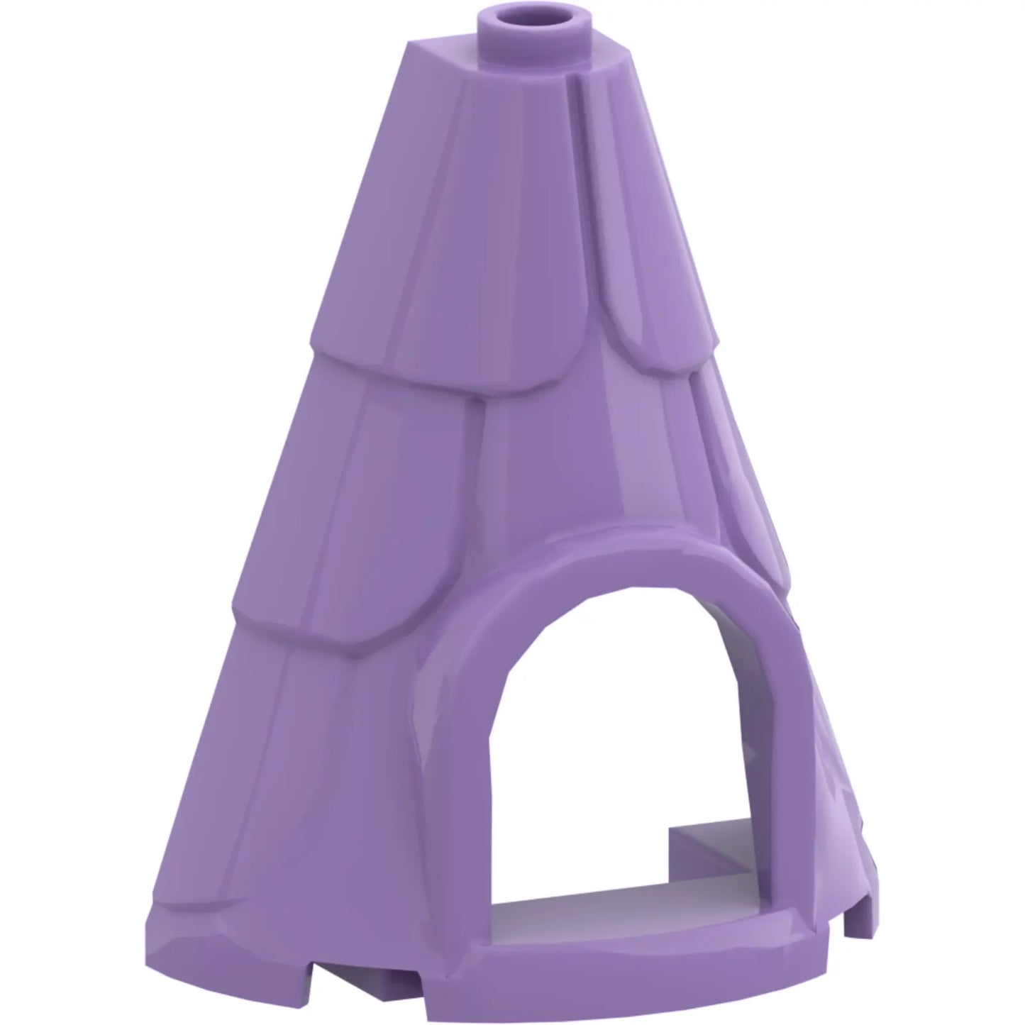 Part 80029 - Tower Roof 2 x 4 x 4 Half Cone Shaped with Roof Tiles and Window