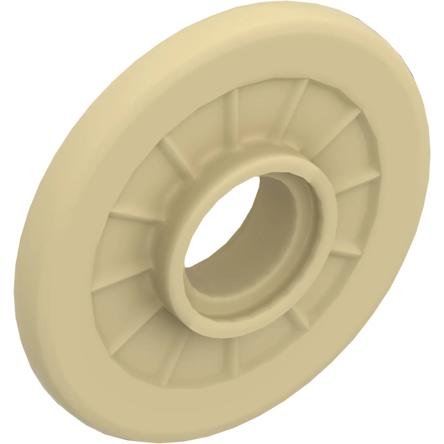Part 80441pb02 - Wheel Wheelchair with Technic Pin Hole with Molded (Same Color) Hard Rubber Tire Pattern