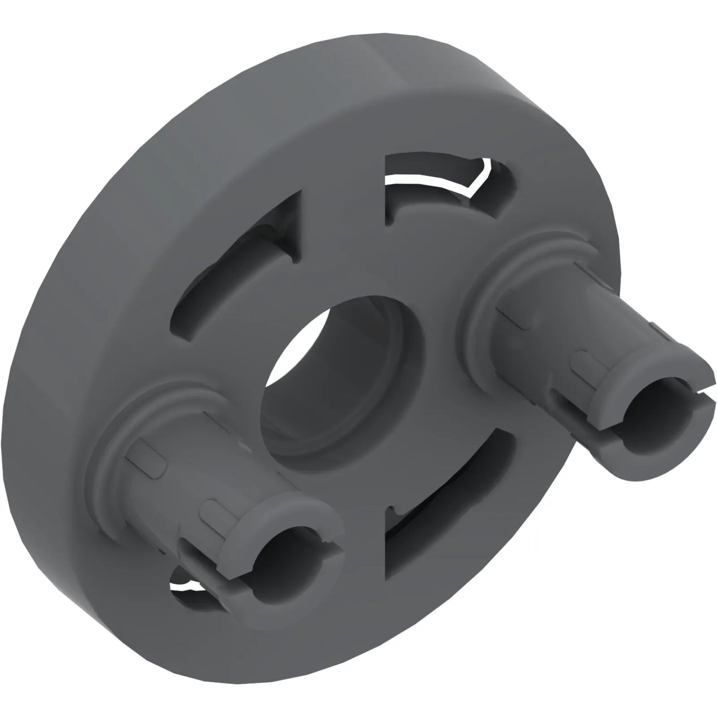 Part 80563 - Technic Rotation Joint Disk with Large Pin Hole and 2 Pins