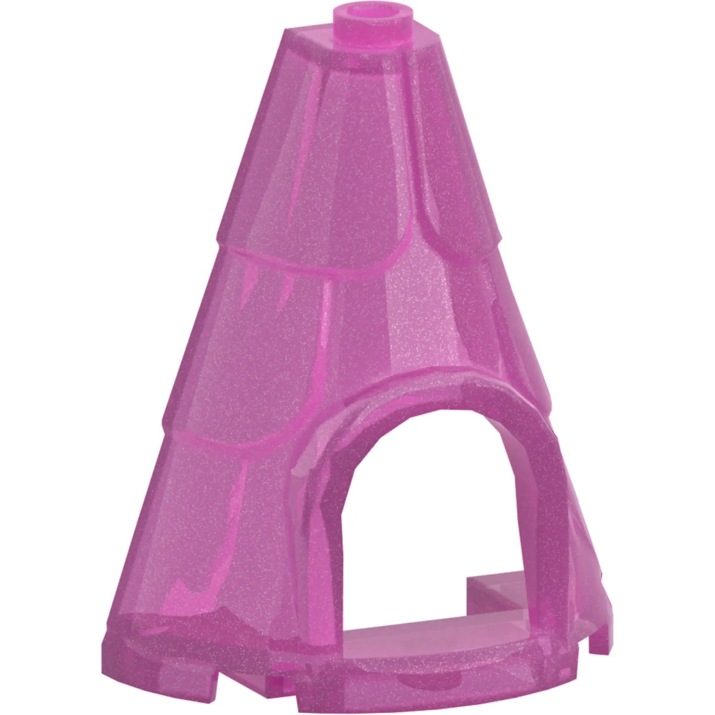 Part 80029 - Tower Roof 2 x 4 x 4 Half Cone Shaped with Roof Tiles and Window
