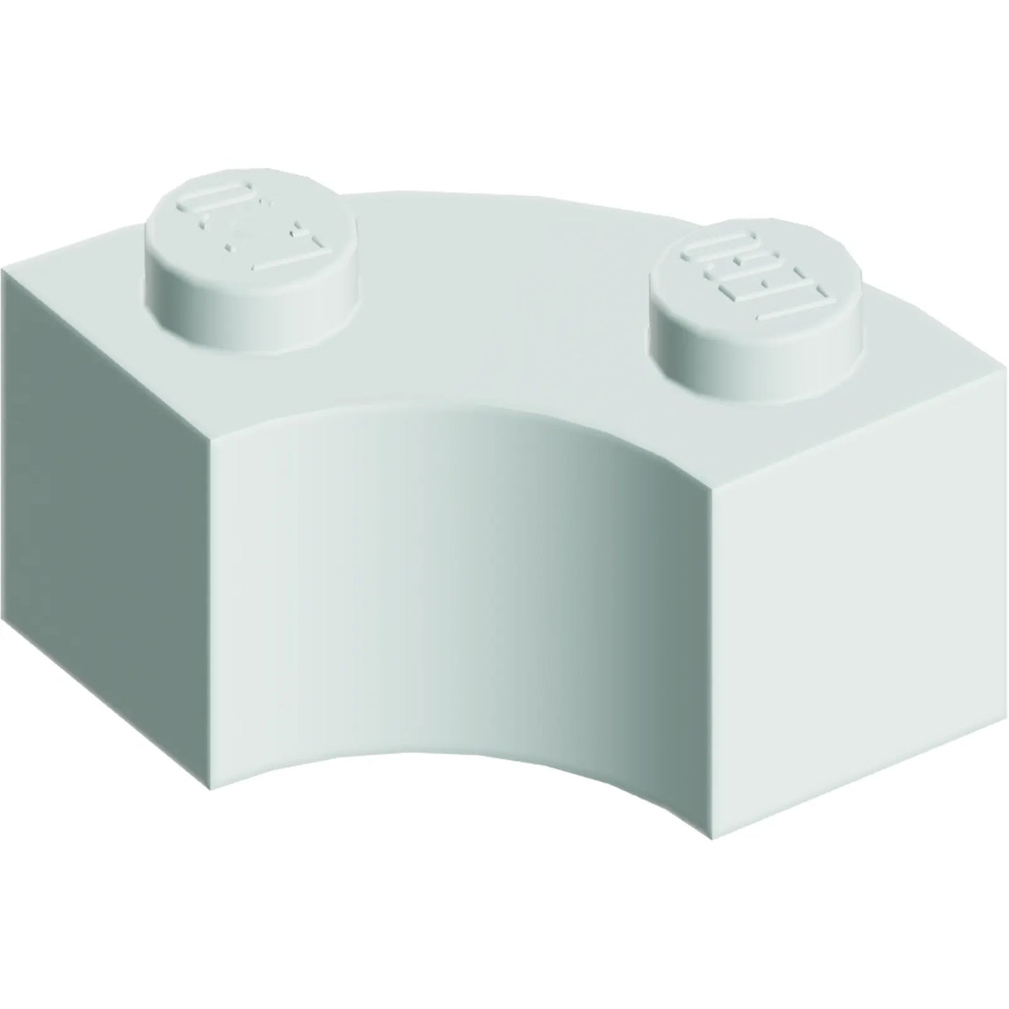 Part 85080 - Brick, Round Corner 2 x 2 Macaroni with Stud Notch and Reinforced Underside