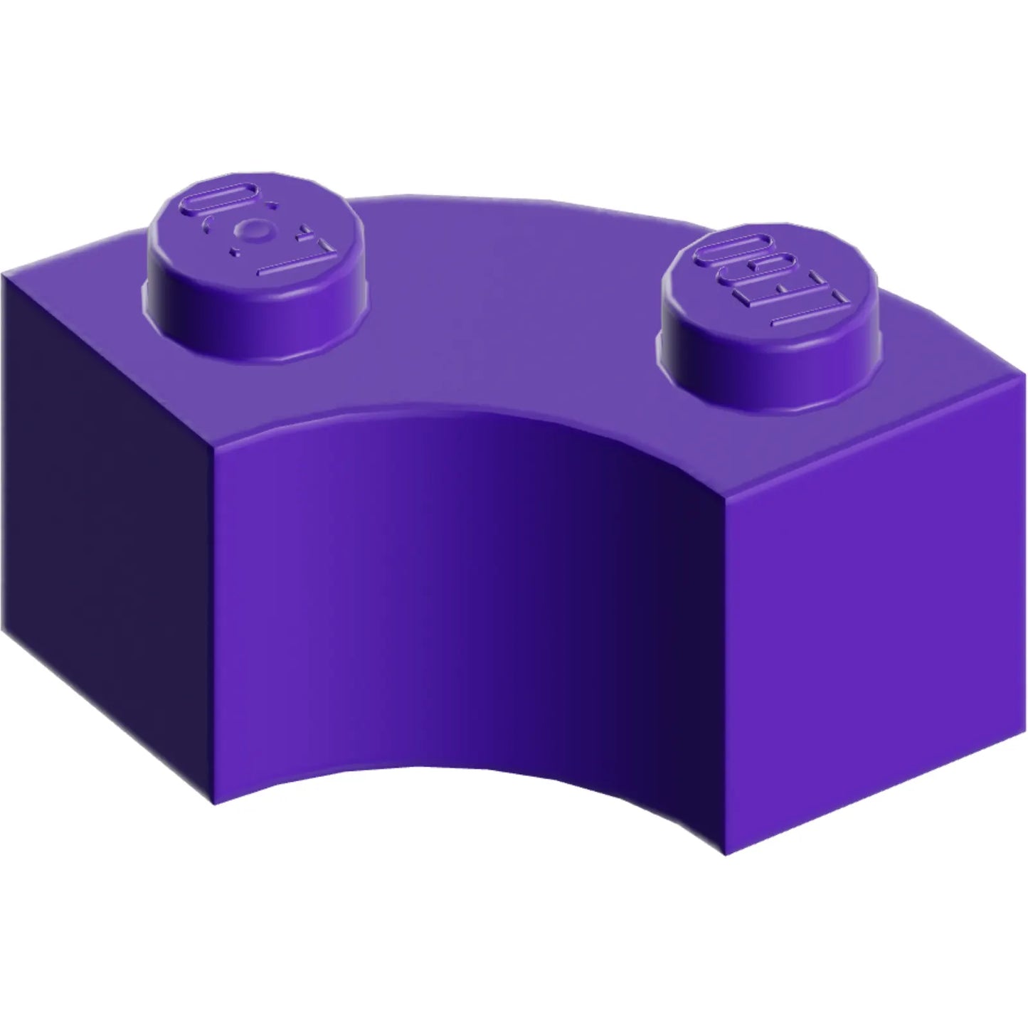 Part 85080 - Brick, Round Corner 2 x 2 Macaroni with Stud Notch and Reinforced Underside