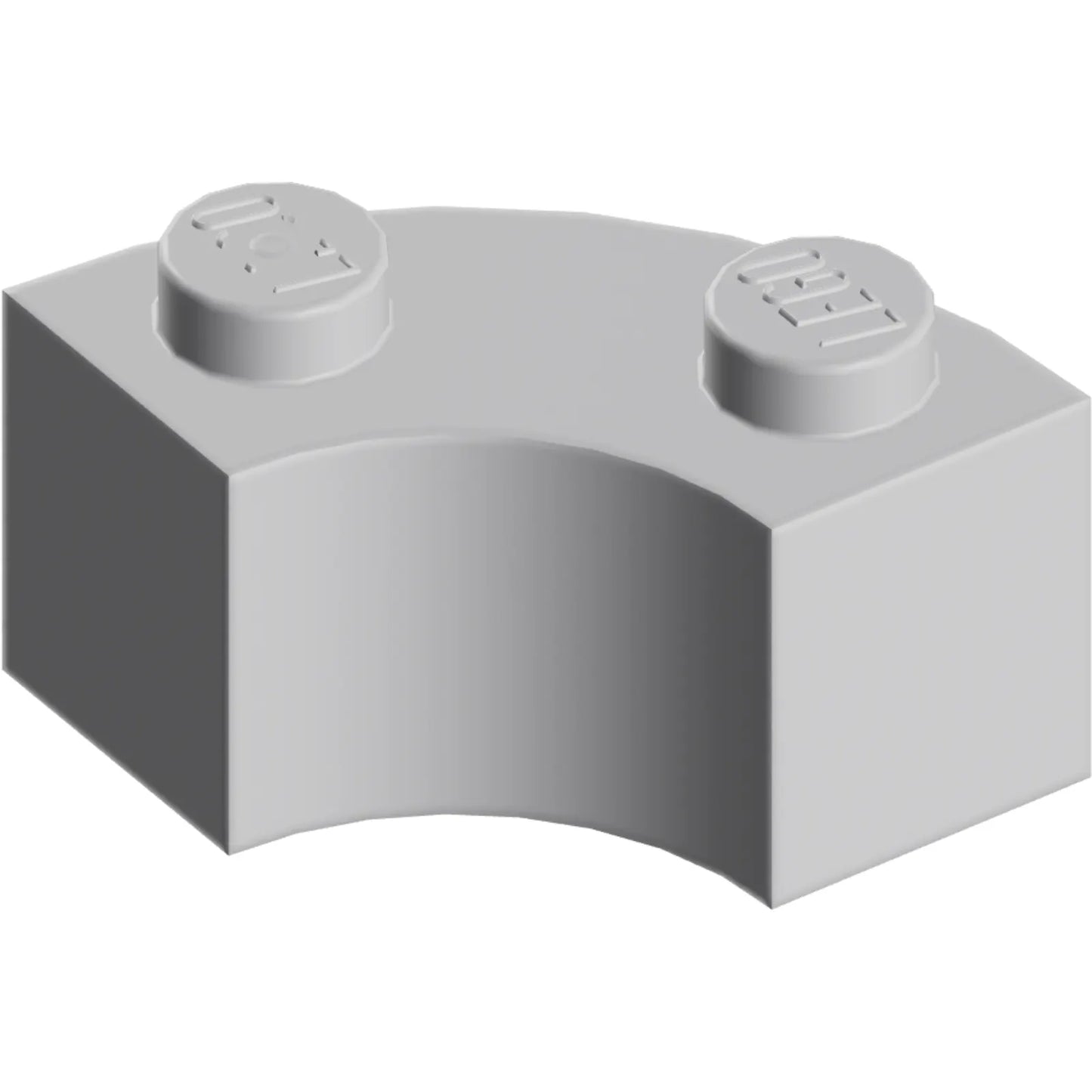 Part 85080 - Brick, Round Corner 2 x 2 Macaroni with Stud Notch and Reinforced Underside