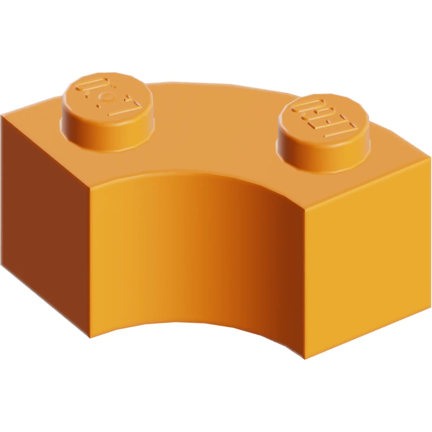 Part 85080 - Brick, Round Corner 2 x 2 Macaroni with Stud Notch and Reinforced Underside