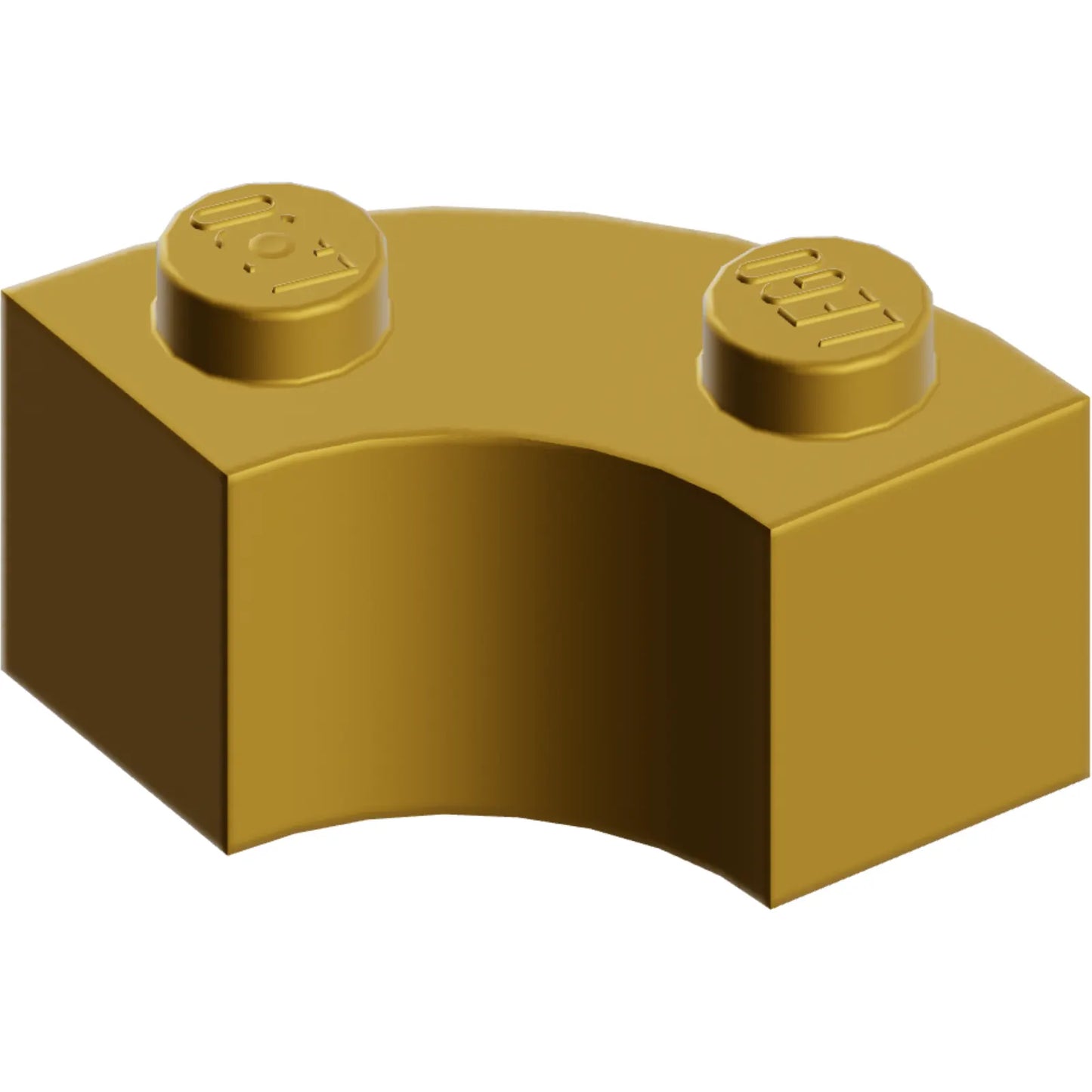 Part 85080 - Brick, Round Corner 2 x 2 Macaroni with Stud Notch and Reinforced Underside