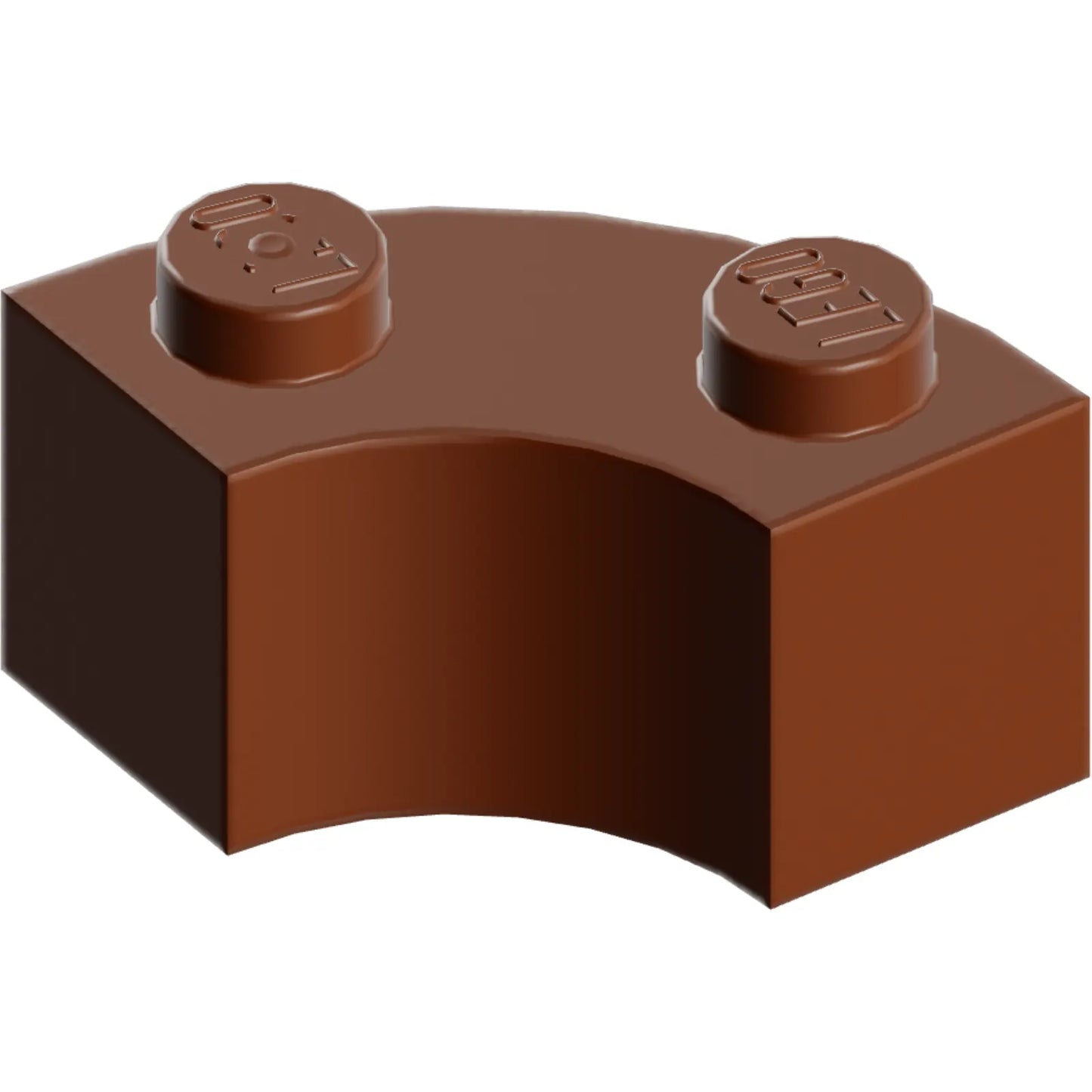 Part 85080 - Brick, Round Corner 2 x 2 Macaroni with Stud Notch and Reinforced Underside