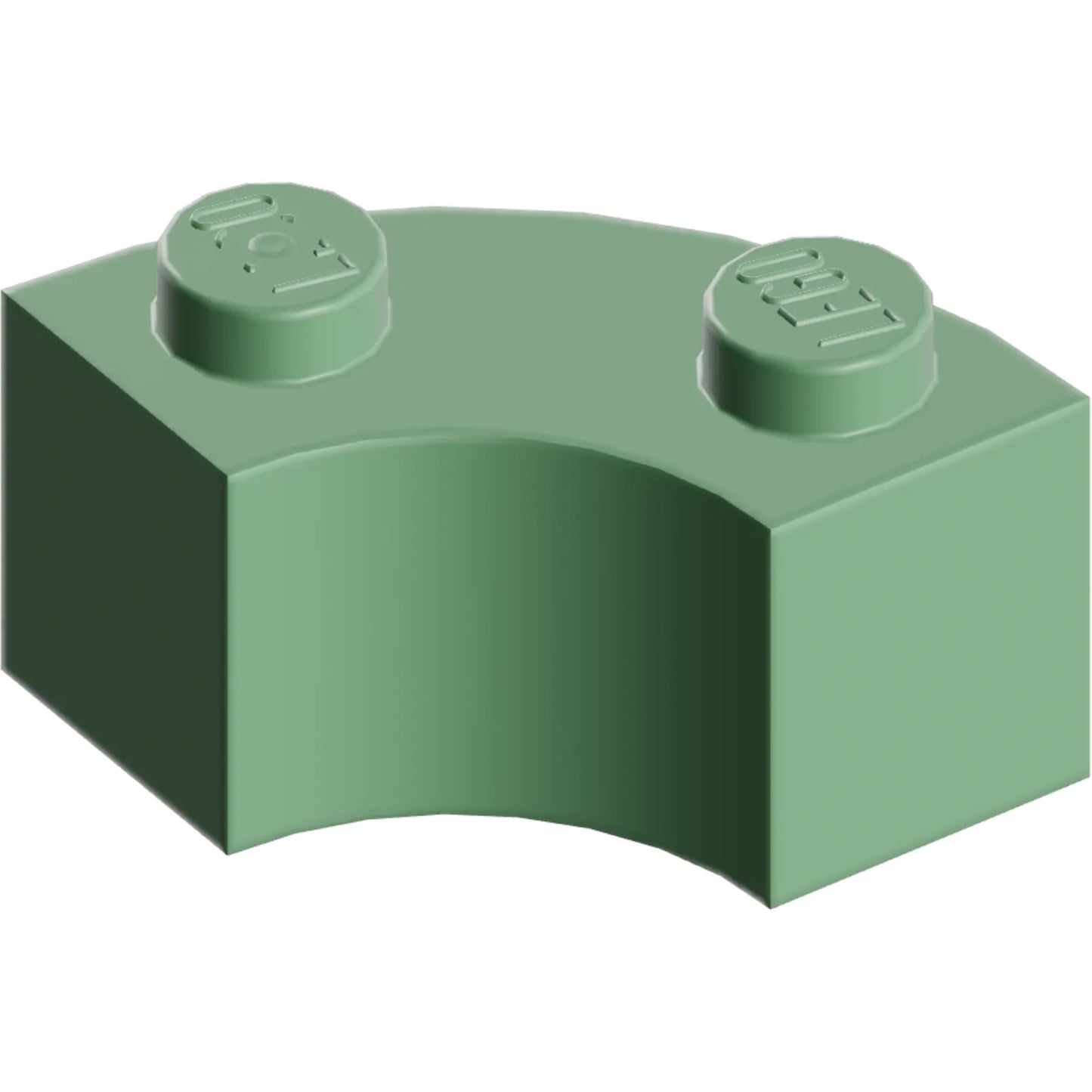 Part 85080 - Brick, Round Corner 2 x 2 Macaroni with Stud Notch and Reinforced Underside