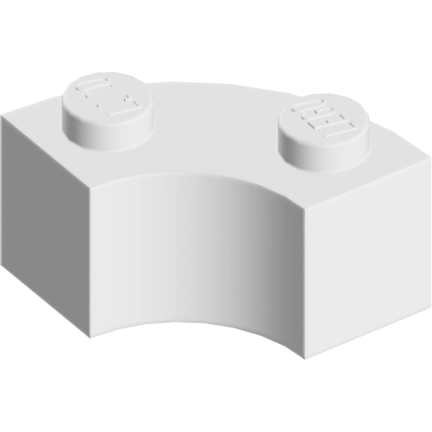 Part 85080 - Brick, Round Corner 2 x 2 Macaroni with Stud Notch and Reinforced Underside