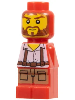 Minifig 85863pb047 - Microfigure Ramses Return Adventurer Red (4615411)