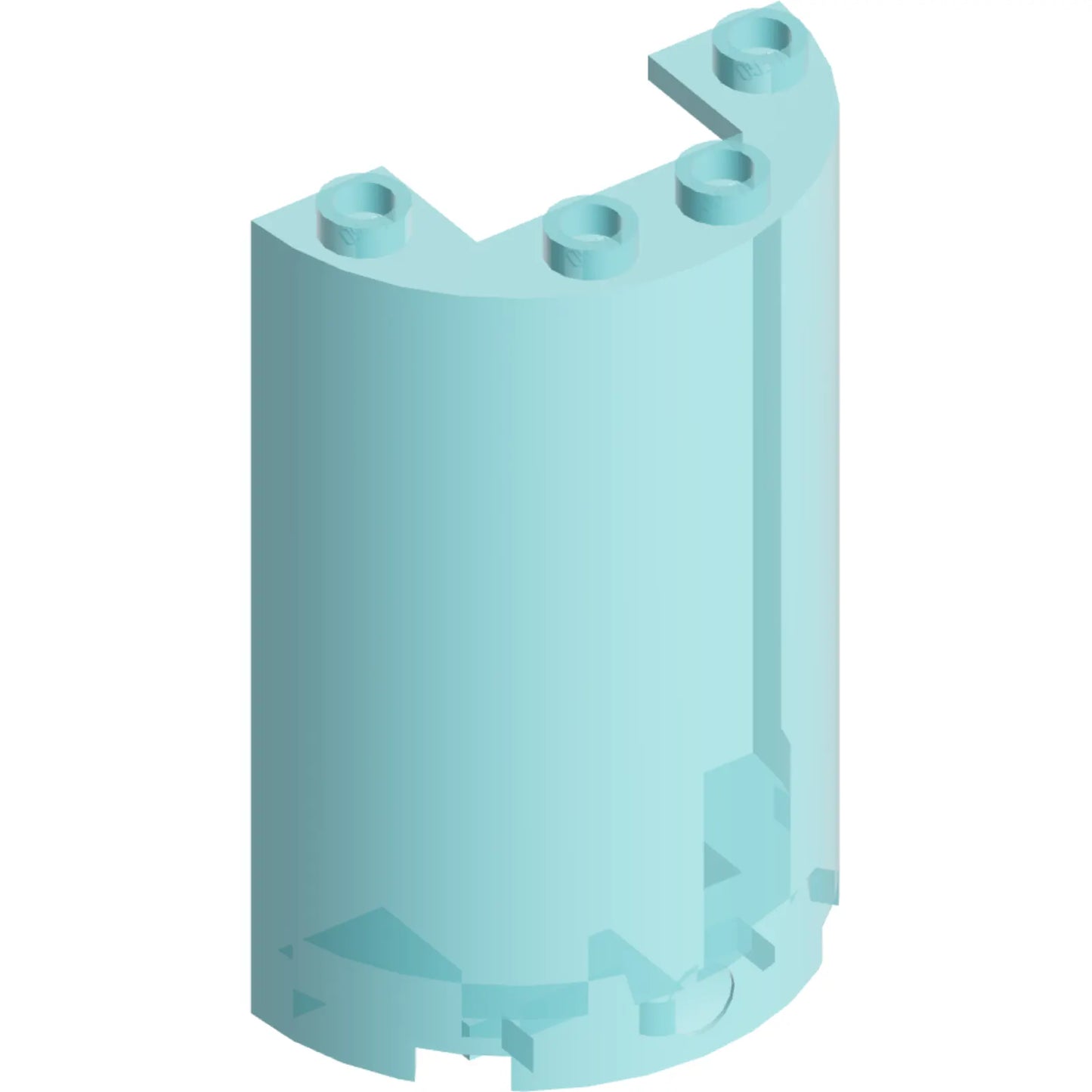Part 85941 - Cylinder Half 2 x 4 x 5 with 1 x 2 Cutout