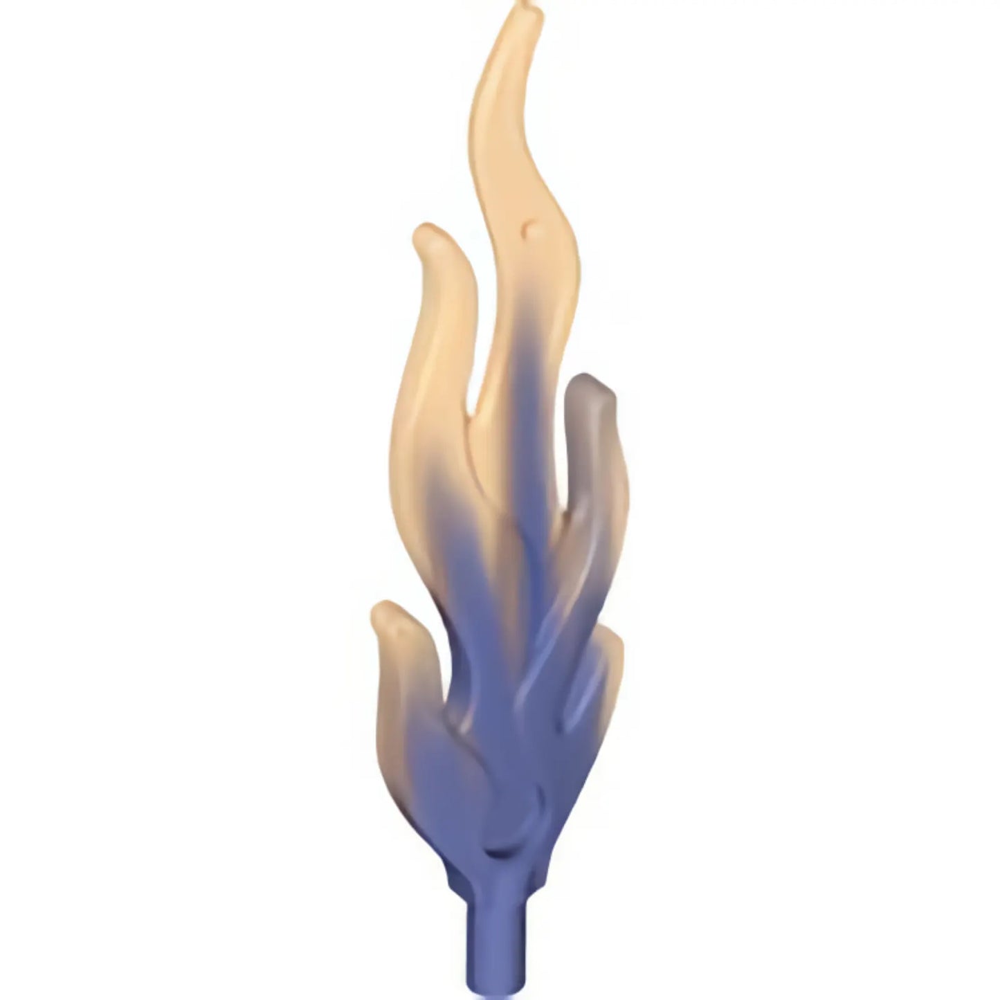 Part 85959pb01a - Wave Rounded Straight Large with Bar End (Flame) with Marbled Trans-Orange Pattern