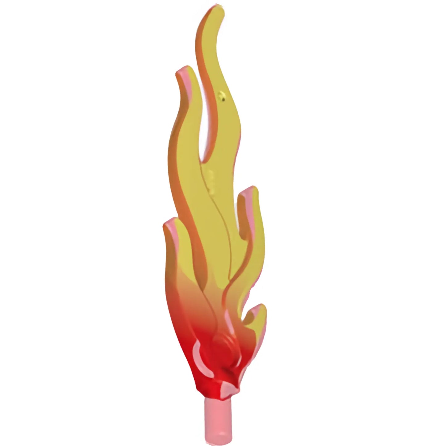 Part 85959pb01b - Wave Rounded Straight Large with Bar End (Flame) with Marbled Trans-Yellow Pattern