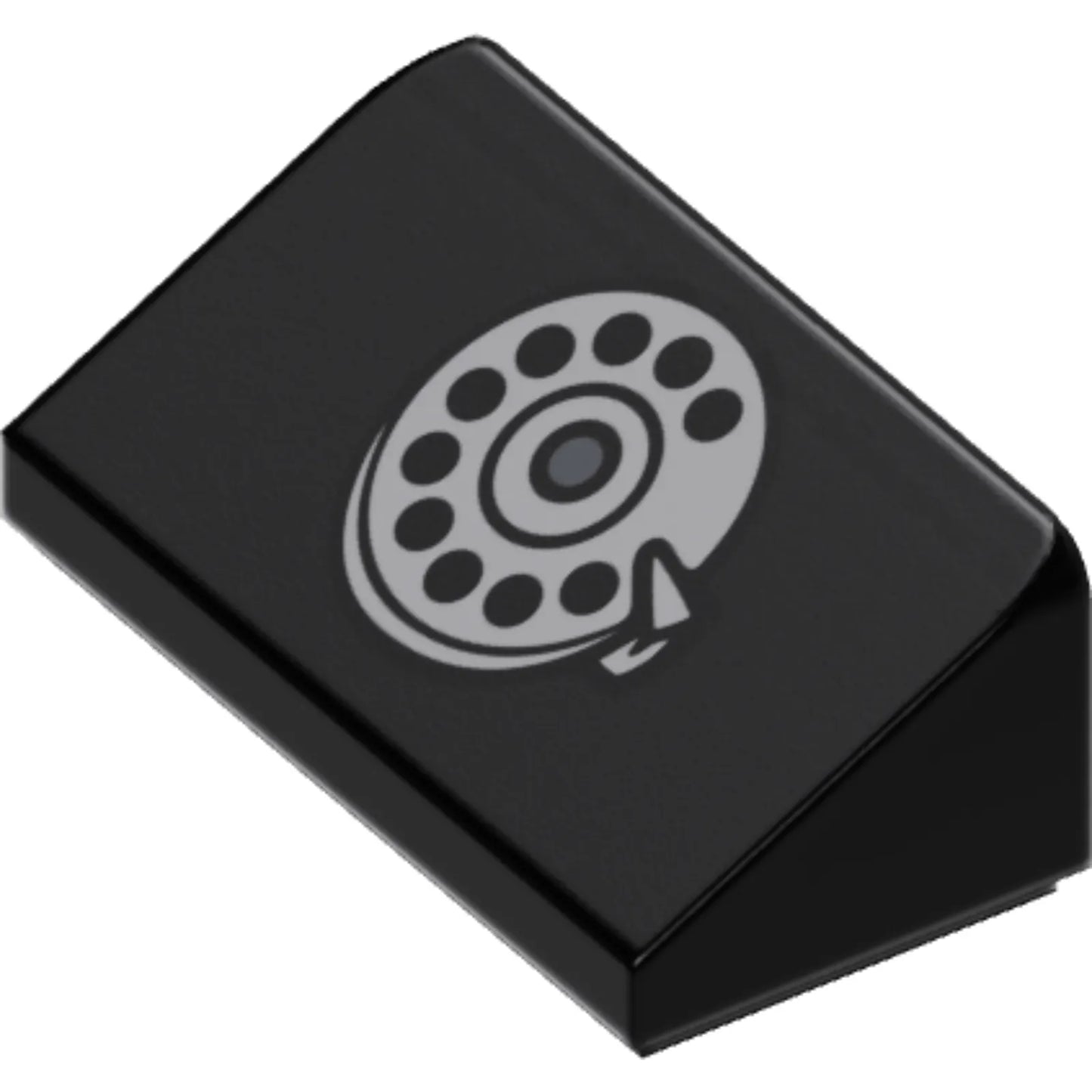 Part 85984pb290 - Slope 30 1 x 2 x 2/3 with Phone Rotary Dial Pattern