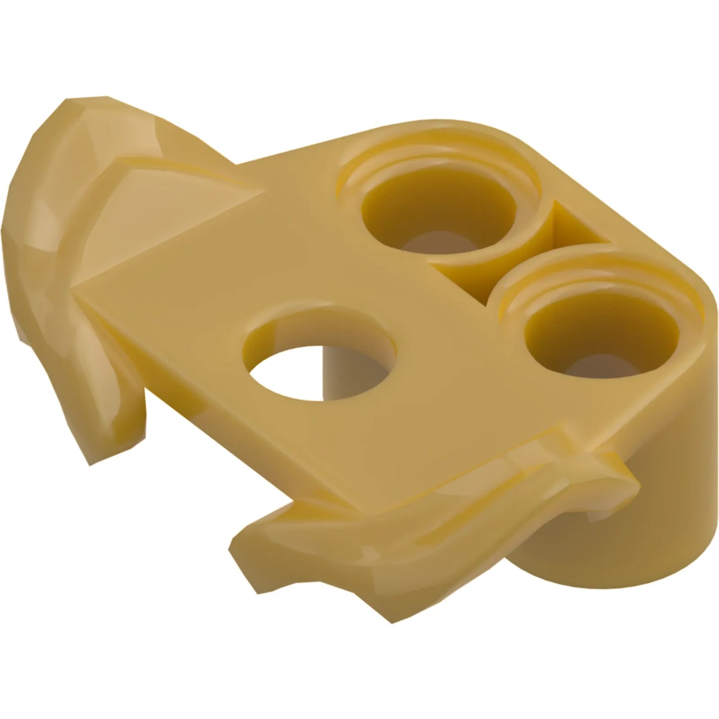 Part 86123 - Minifigure Armor Shoulder with Tiered Fins, 2 Vertical Pin Holes on Back