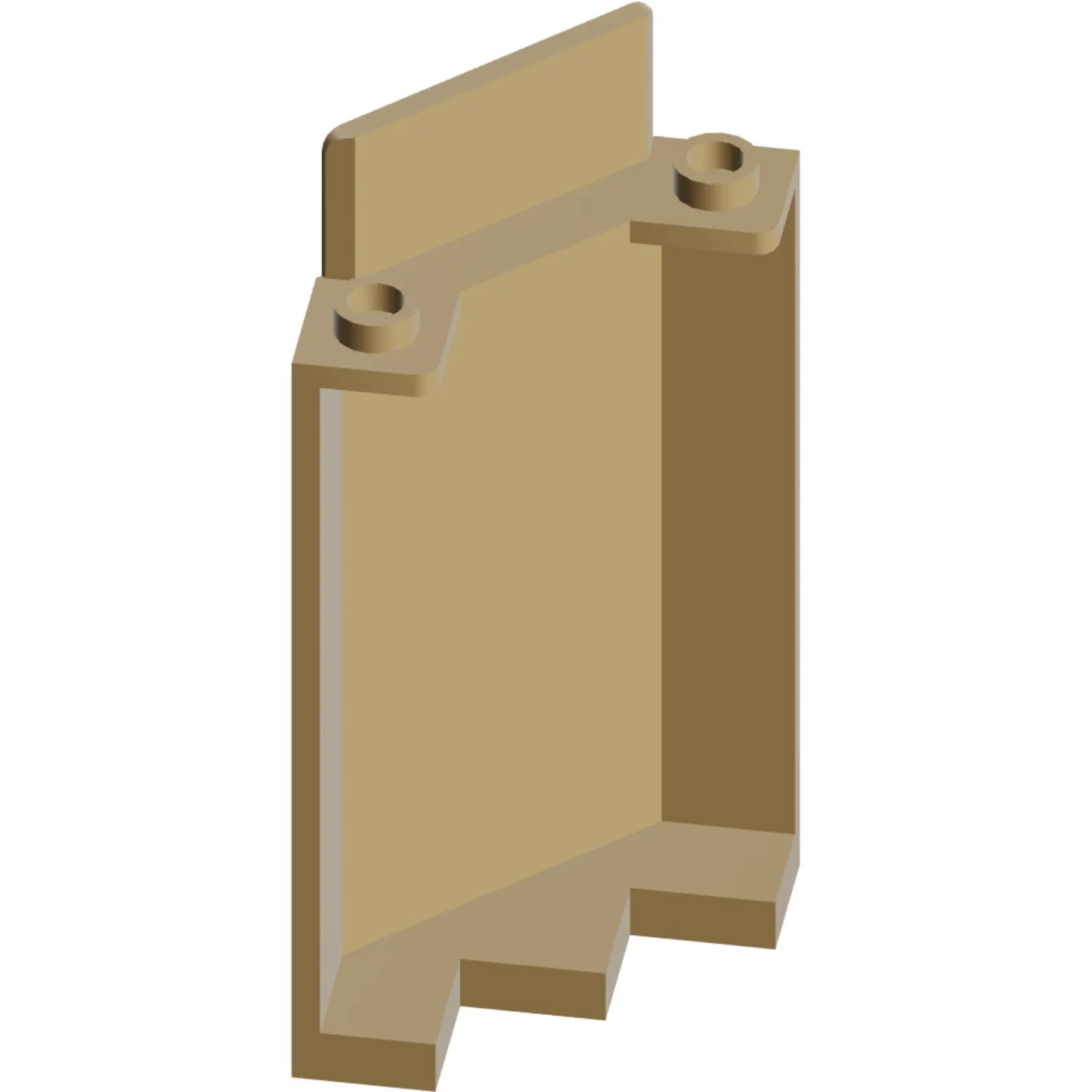 Part 87421 - Panel 3 x 3 x 6 Corner Wall without Bottom Indentations
