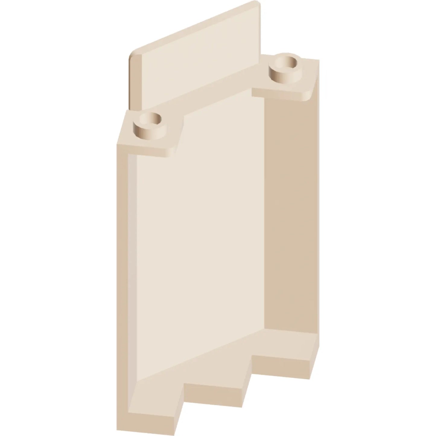 Part 87421 - Panel 3 x 3 x 6 Corner Wall without Bottom Indentations