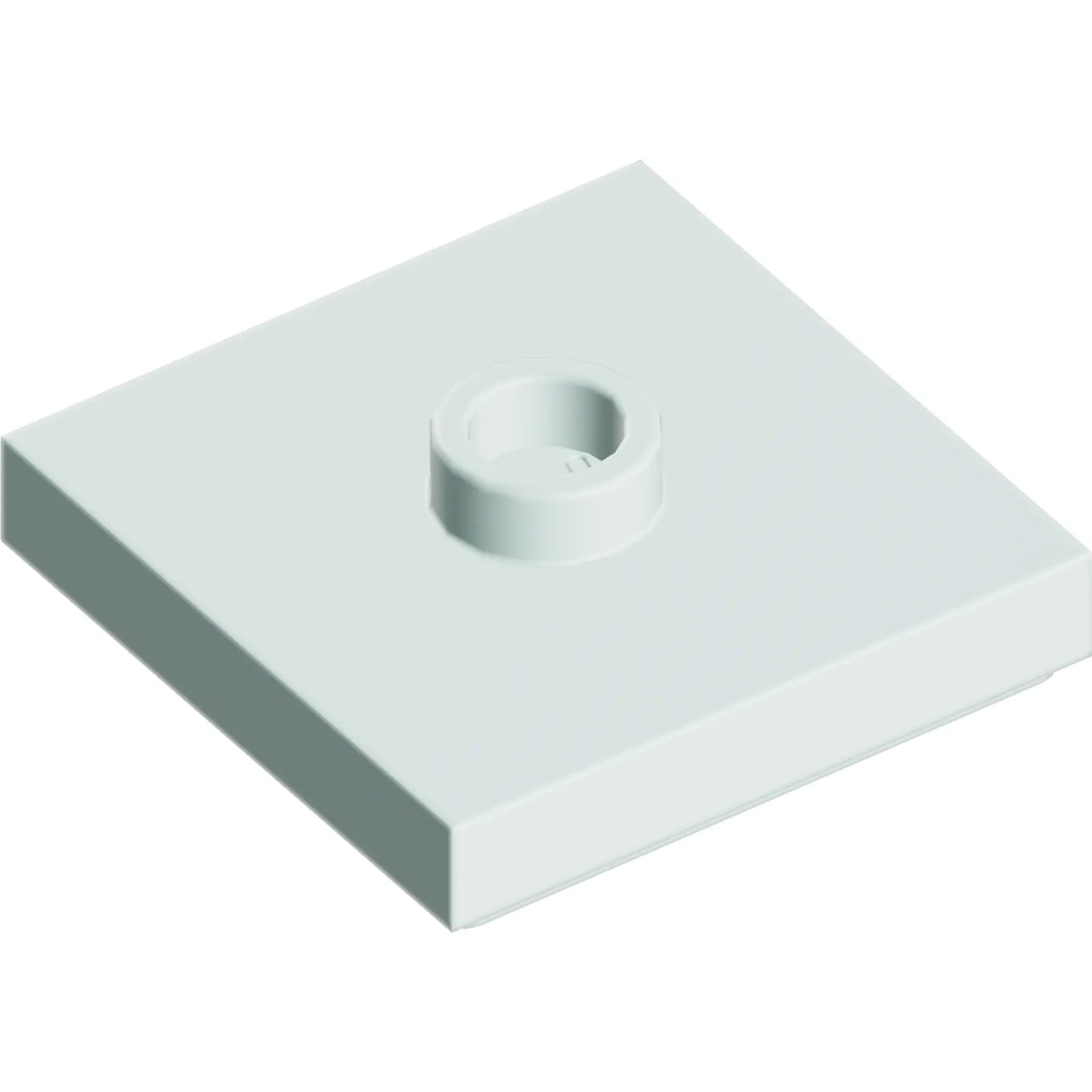 Part 87580 - Plate, Modified 2 x 2 with Groove and 1 Stud in Center (Jumper)